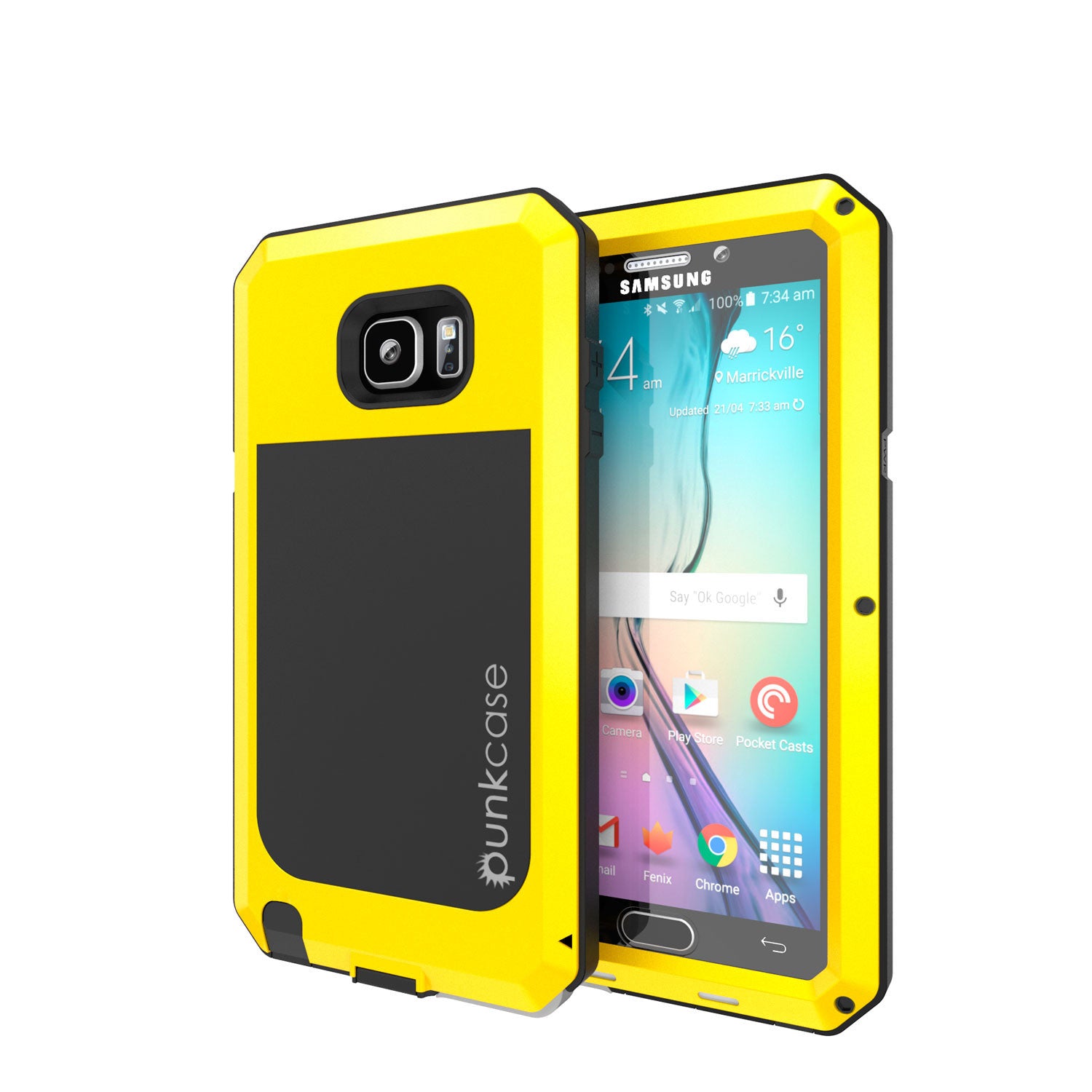 S7 Case Punkcase Metallic Tempered Glass punkcase