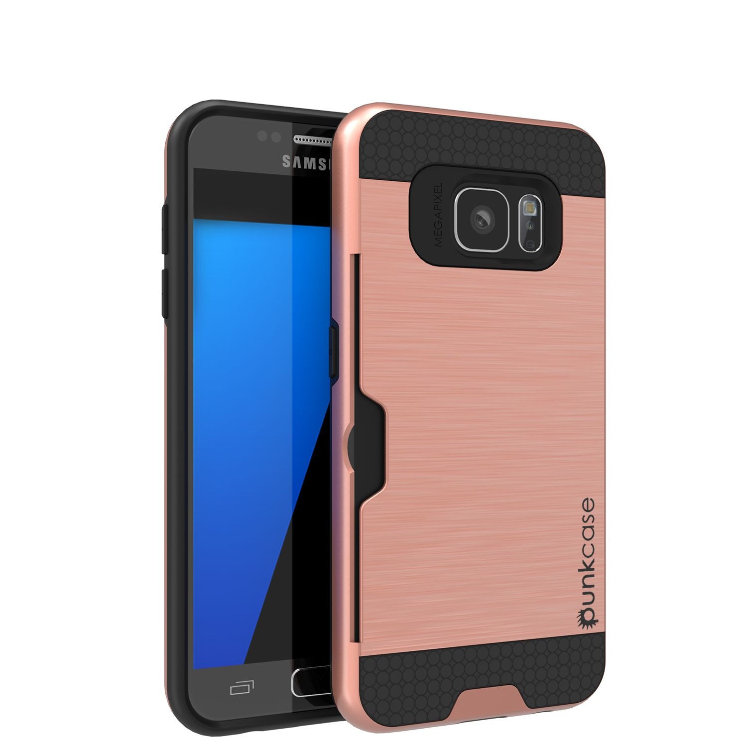 Galaxy s7 EDGE Case PunkCase SLOT Rose Series Slim Armor Soft Cover Case