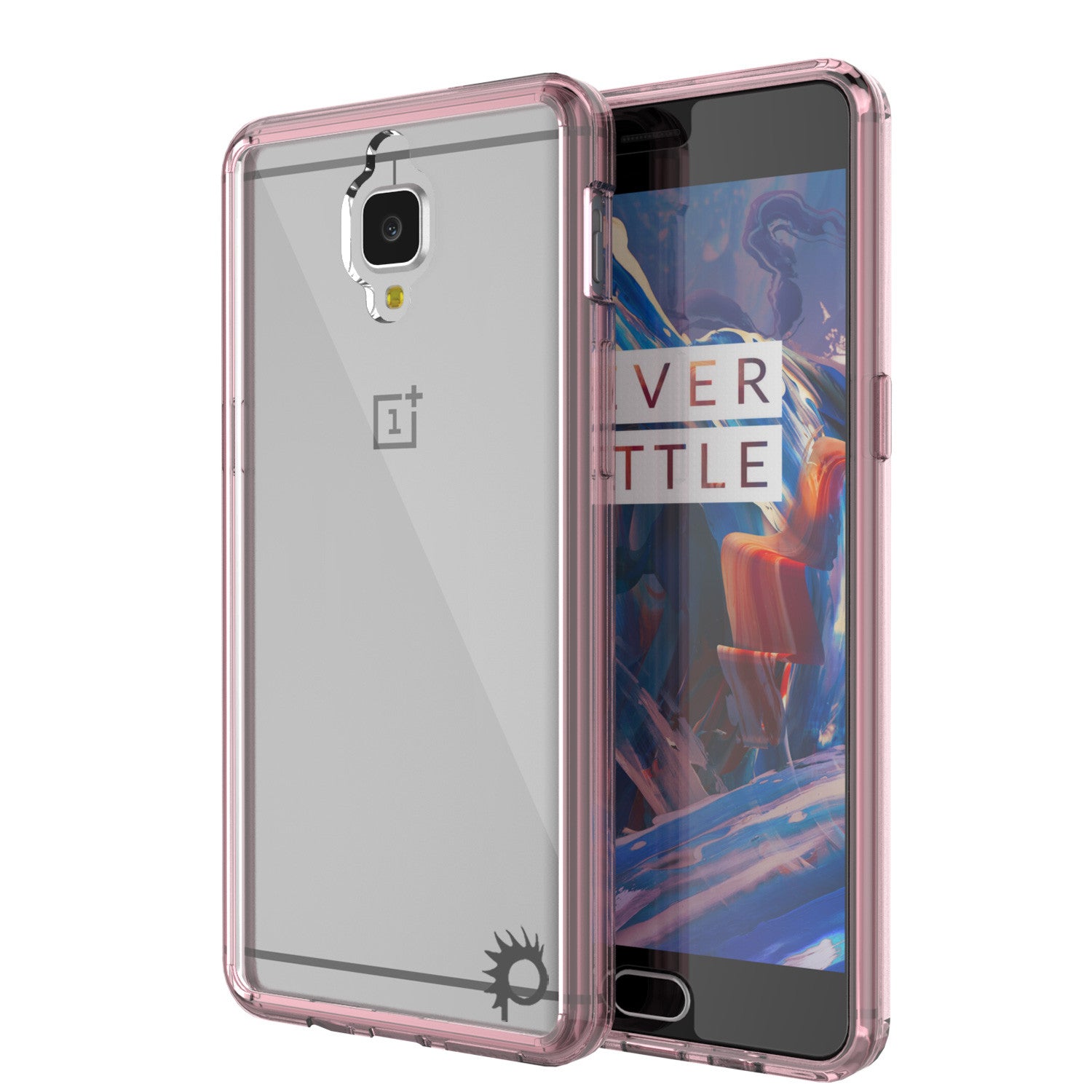 OnePlus 3 Case Punkcase® LUCID 2.0 Crystal Pink Series w/ SHIELD GLASS Lifetime Warranty Exchange