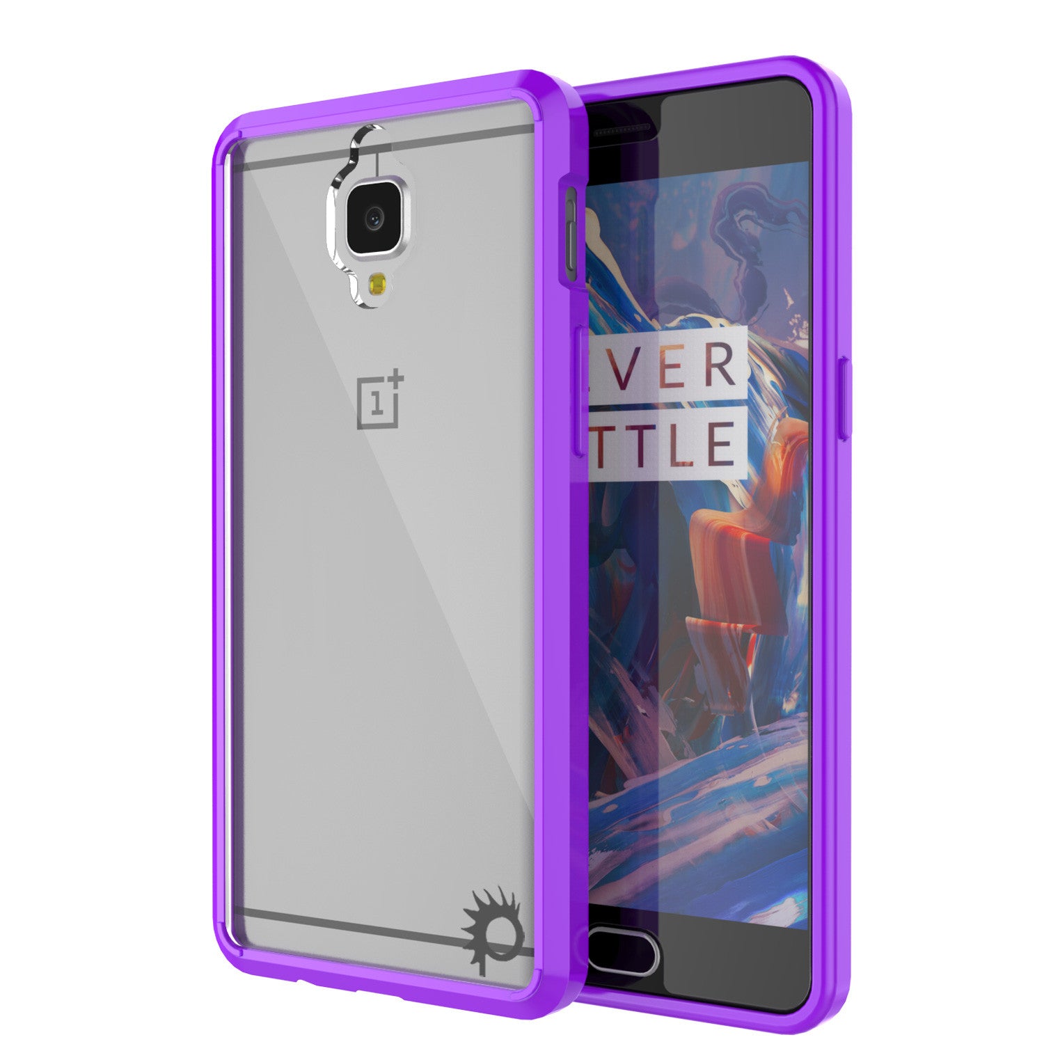OnePlus 3 Case Punkcase® LUCID 2.0 Purple Series w/ SHIELD GLASS Lifetime Warranty Exchange
