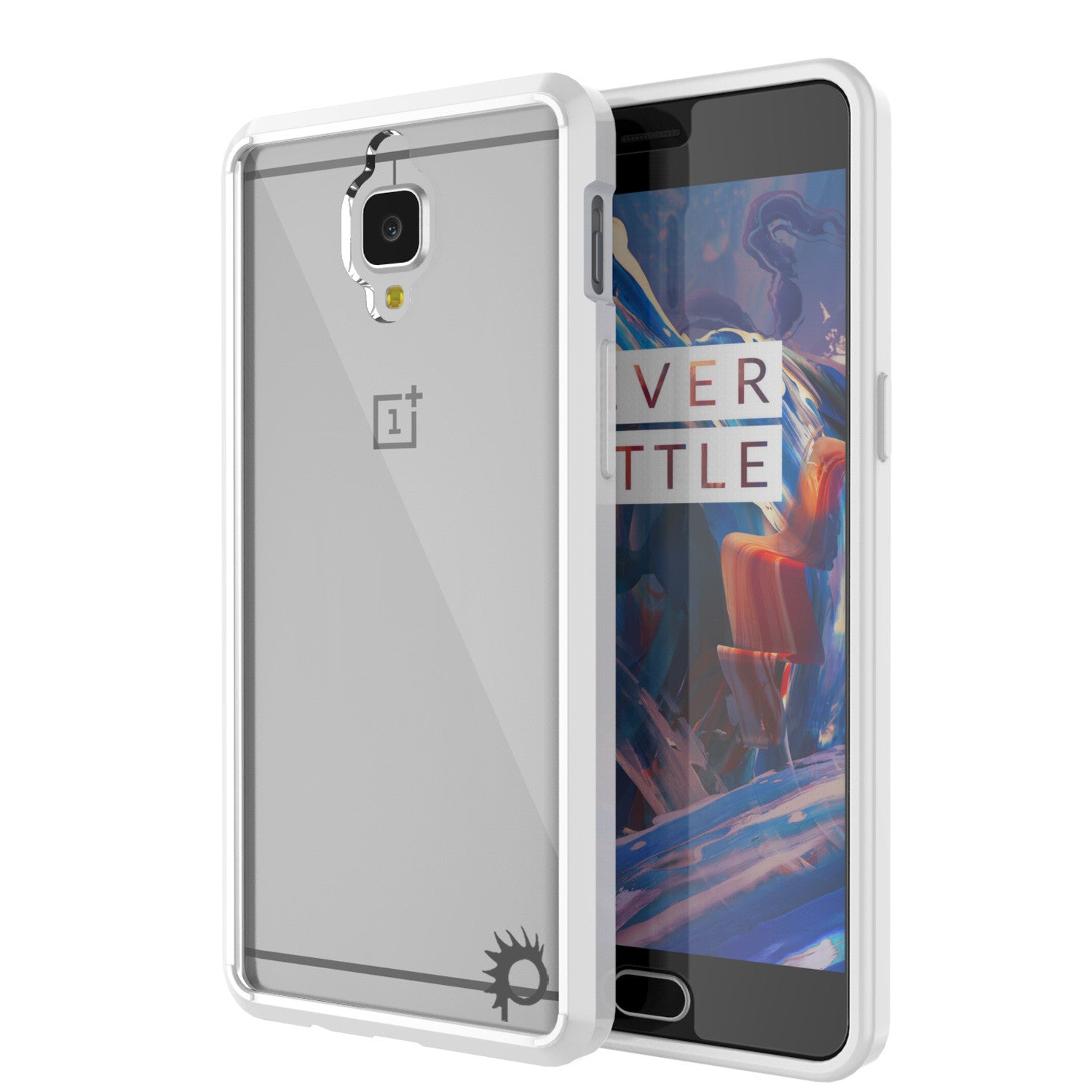 OnePlus 3 Case Punkcase® LUCID 2.0 White Series w/ SHIELD GLASS Lifetime Warranty Exchange