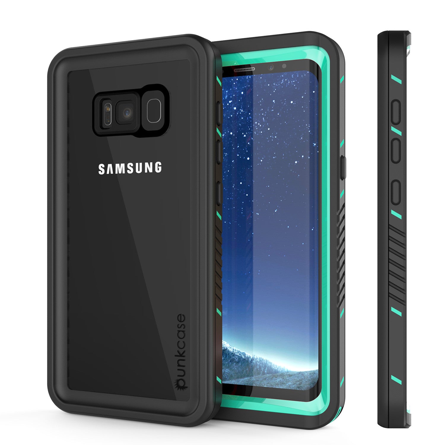 Galaxy S8 Waterproof Case, Punkcase [Extreme Series] Slim Fit with Built In Screen Protector for Samsung Galaxy S8 [Teal]