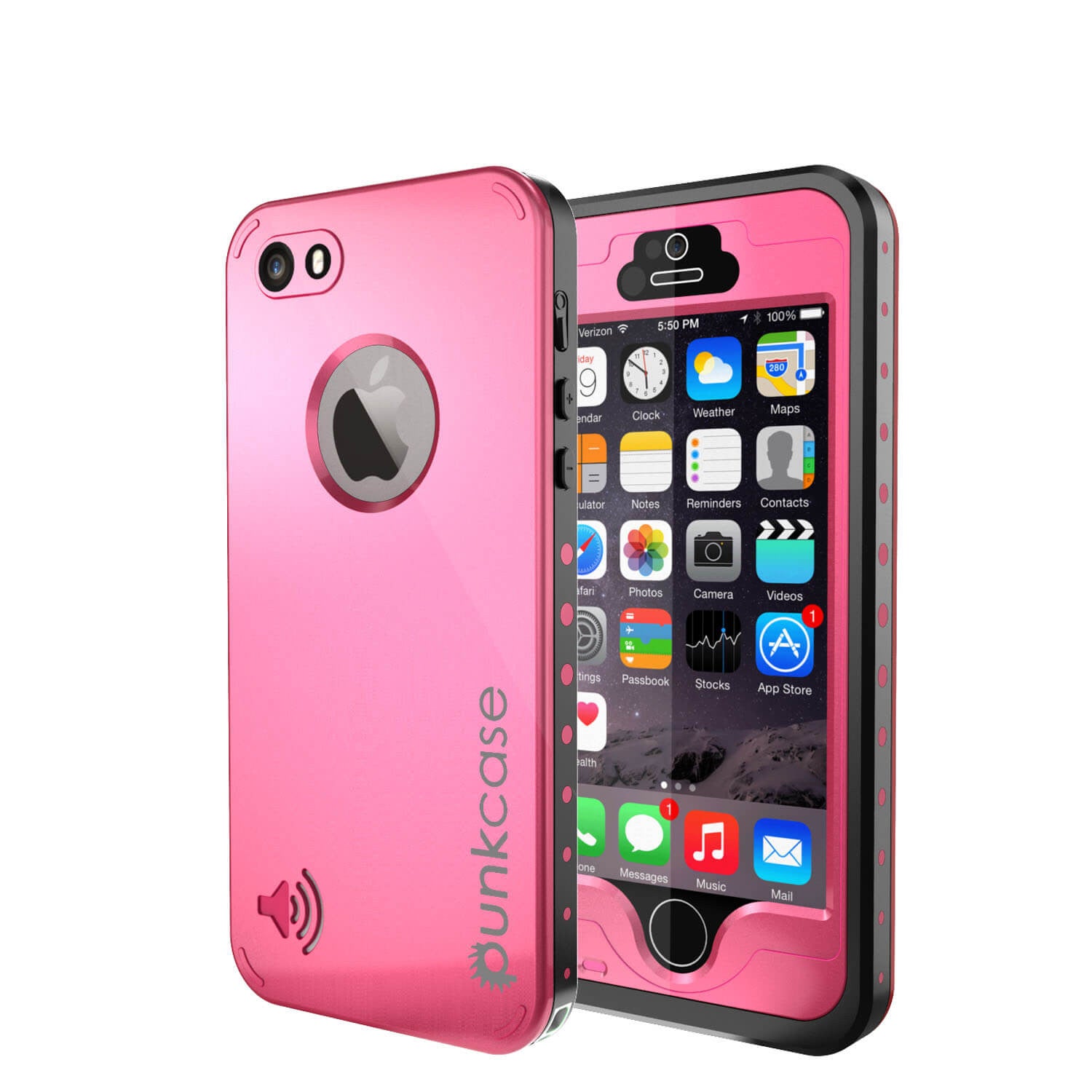 PUNKcase StudStar Pink Apple iPhone 5S/5 Waterproof Case – punkcase