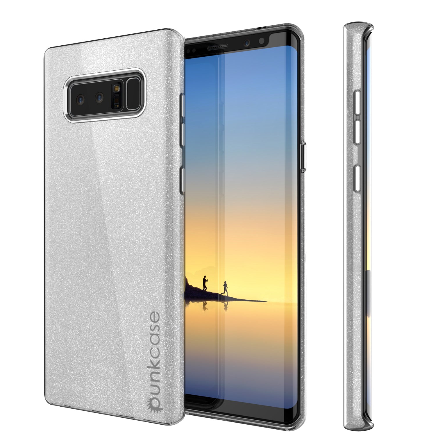 Galaxy Note 8  Punkcase Galactic 2.0 Series Ultra Slim Case [Silver]