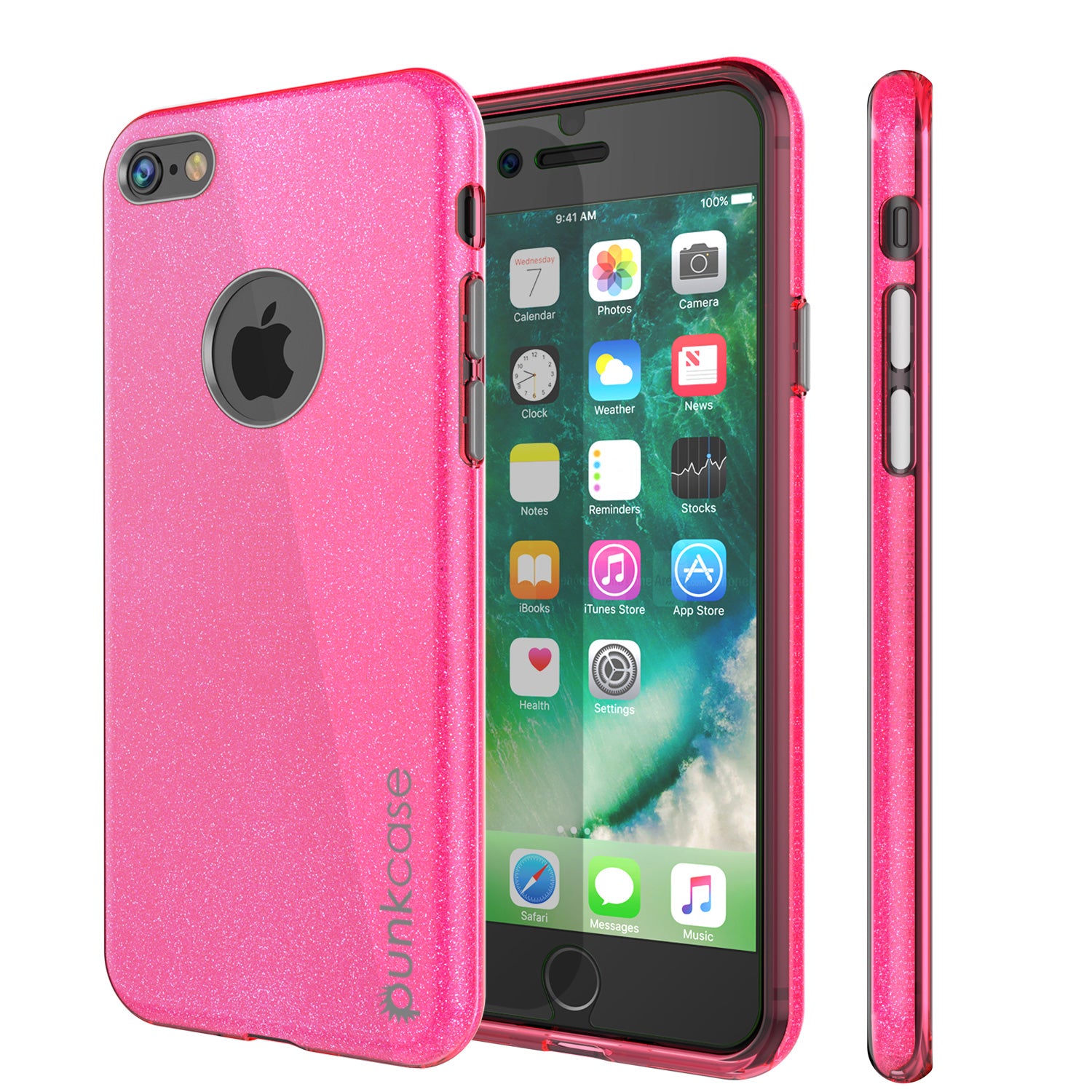 iPhone 8 Case, Punkcase Galactic 2.0 Series Ultra Slim Protective Armor TPU Cover [Pink]