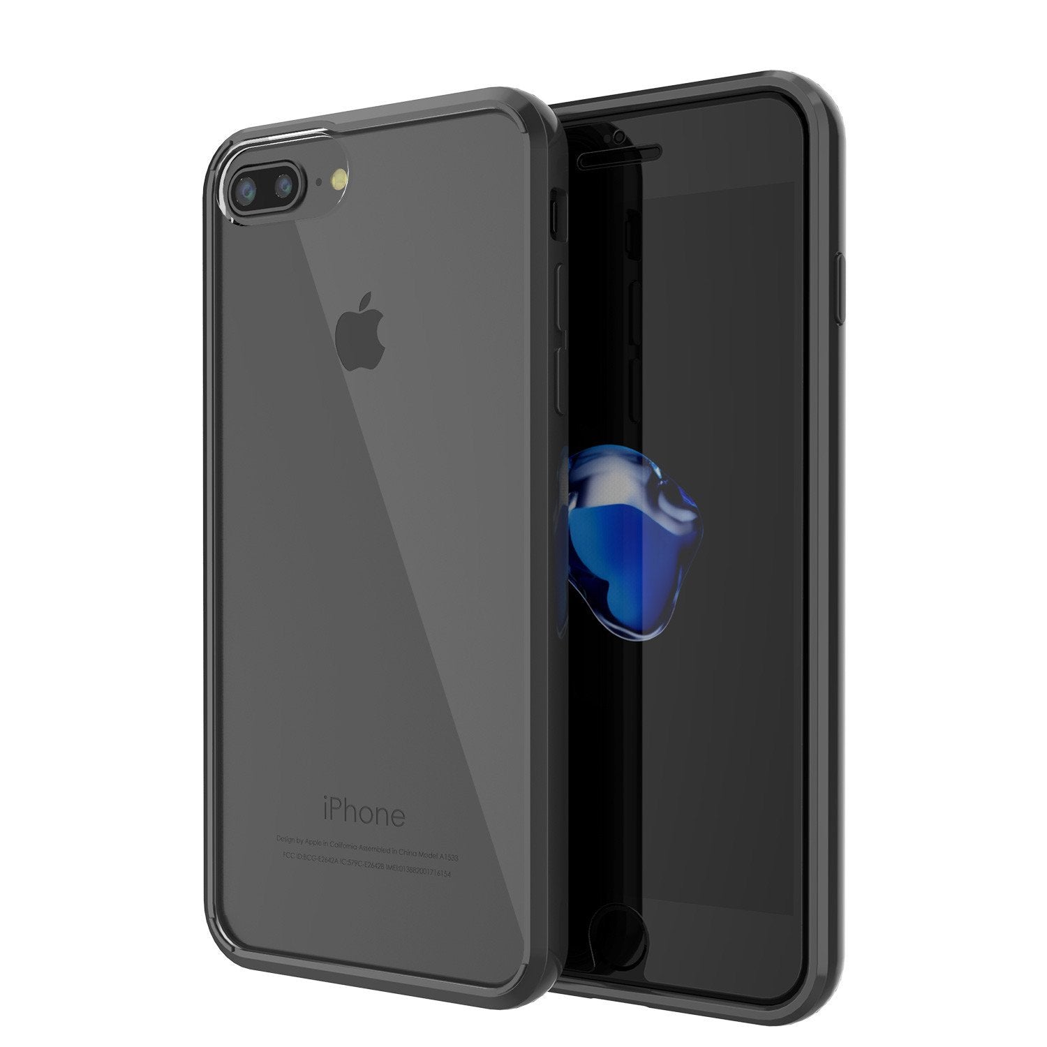 iPhone 8+ Plus Case Punkcase LUCID 2.0 Black Series w/ PUNK SHIELD Screen Protector | Ultra Fit, Black iPhone 8+ Plus Case Punkcase LUCID 2.0 Black Series w/ PUNK SHIELD Screen Protector | Ultra Fit, Black
