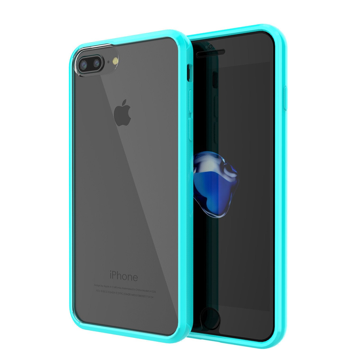 iPhone 8+ Plus Case Punkcase® LUCID 2.0 Teal Series w/ PUNK SHIELD Screen Protector | Ultra Fit