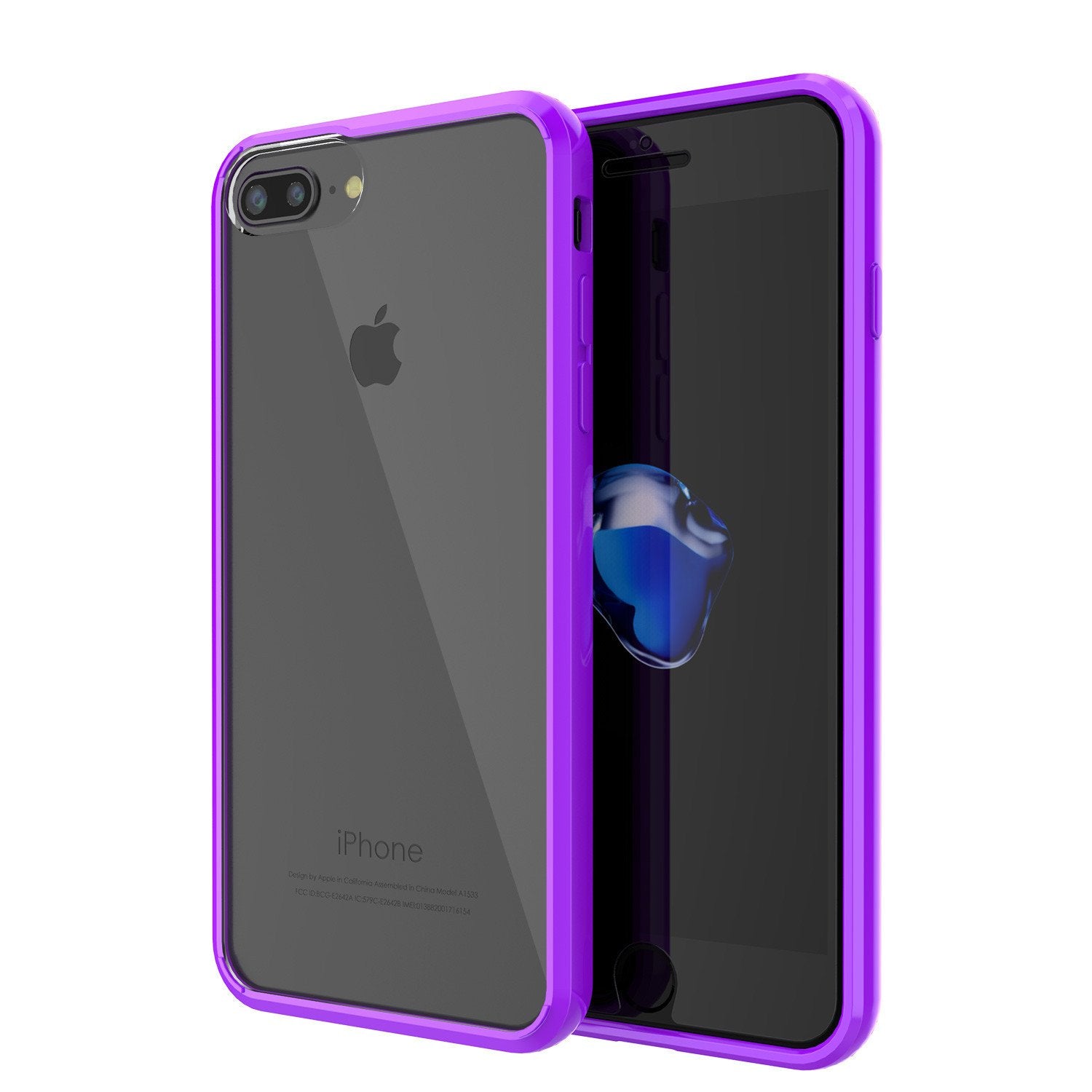 iPhone 8+ Plus Case Punkcase® LUCID 2.0 Purple Series w/ PUNK SHIELD Screen  Protector | Ultra Fit