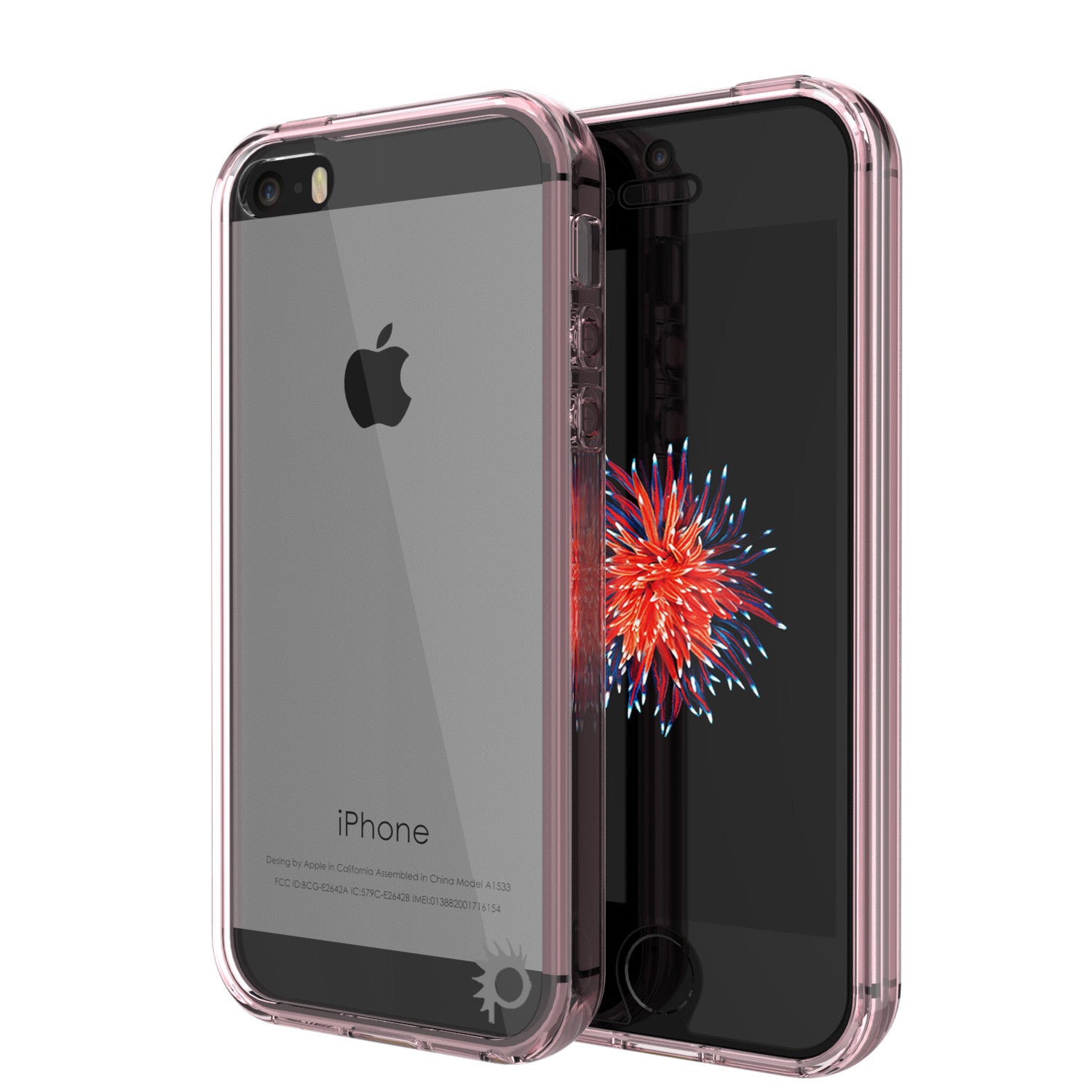 iPhone SE/5S/5 Case Punkcase® LUCID 2.0 Crystal Pink Series w/ PUNK SHIELD Screen Protector | Ultra Fit
