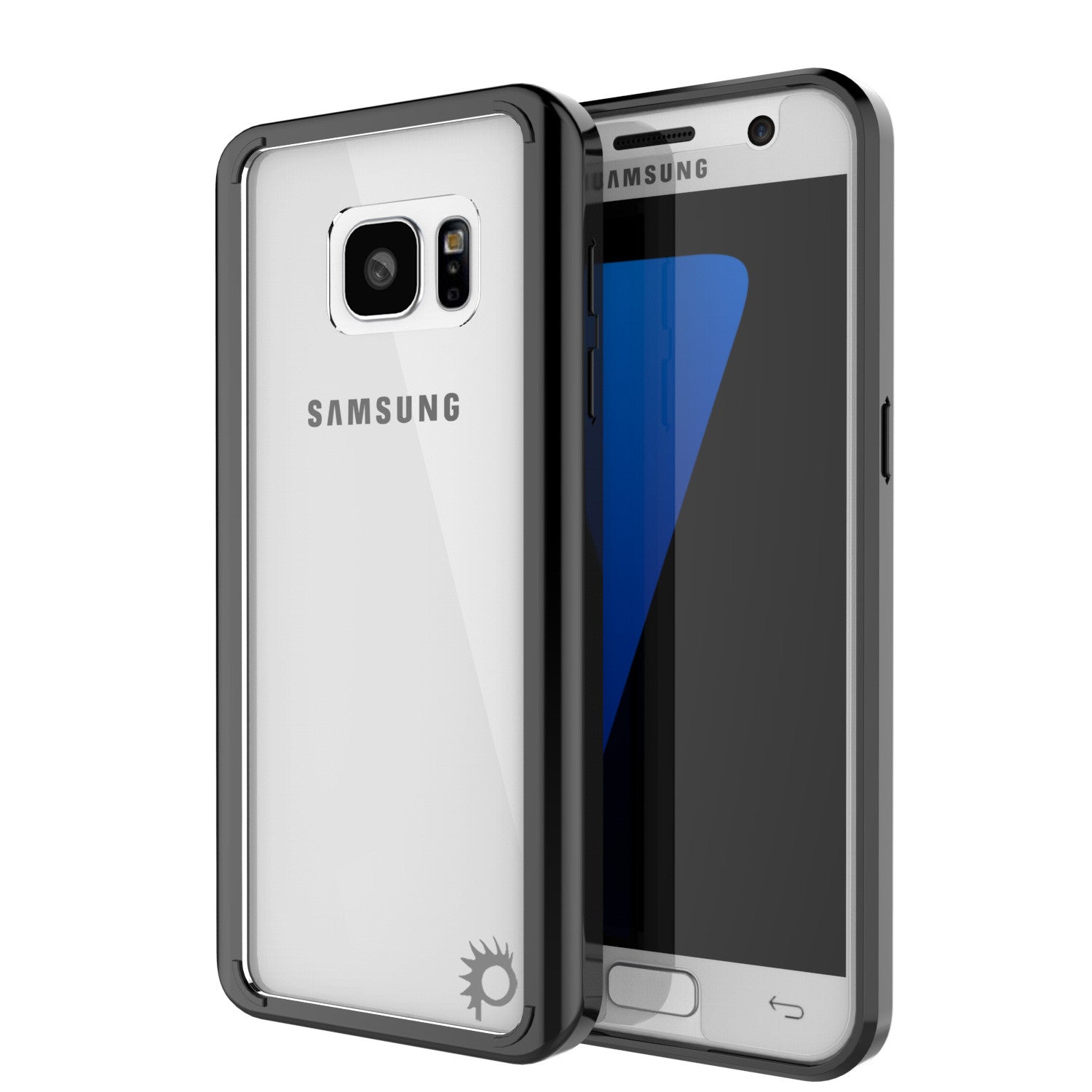 S7 Case Punkcase® LUCID 2.0 Black Series w/ PUNK SHIELD Glass Screen Protector | Ultra Fit