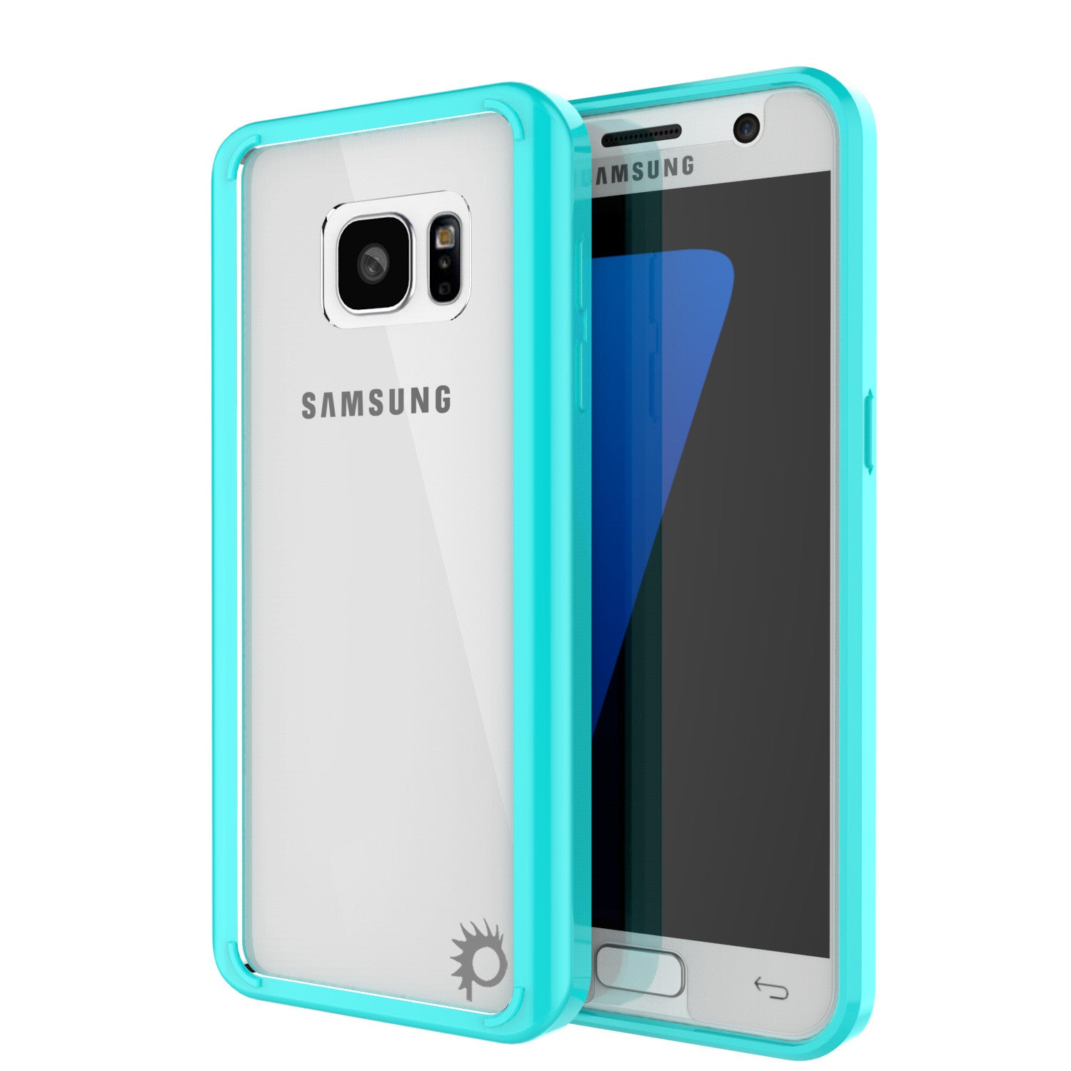 S7 Case Punkcase® LUCID 2.0 Teal Series w/ PUNK SHIELD Glass Screen Protector | Ultra Fit