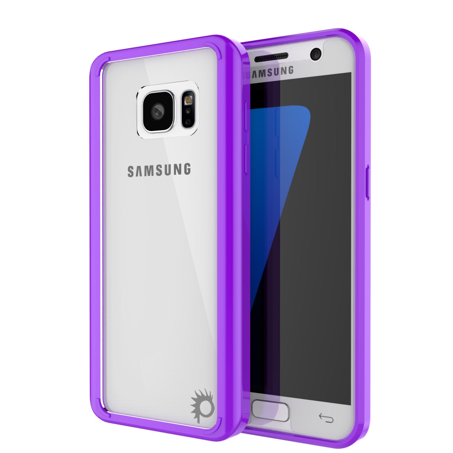 S7 Case Punkcase® LUCID 2.0 Purple Series w/ PUNK SHIELD Glass Screen Protector | Ultra Fit