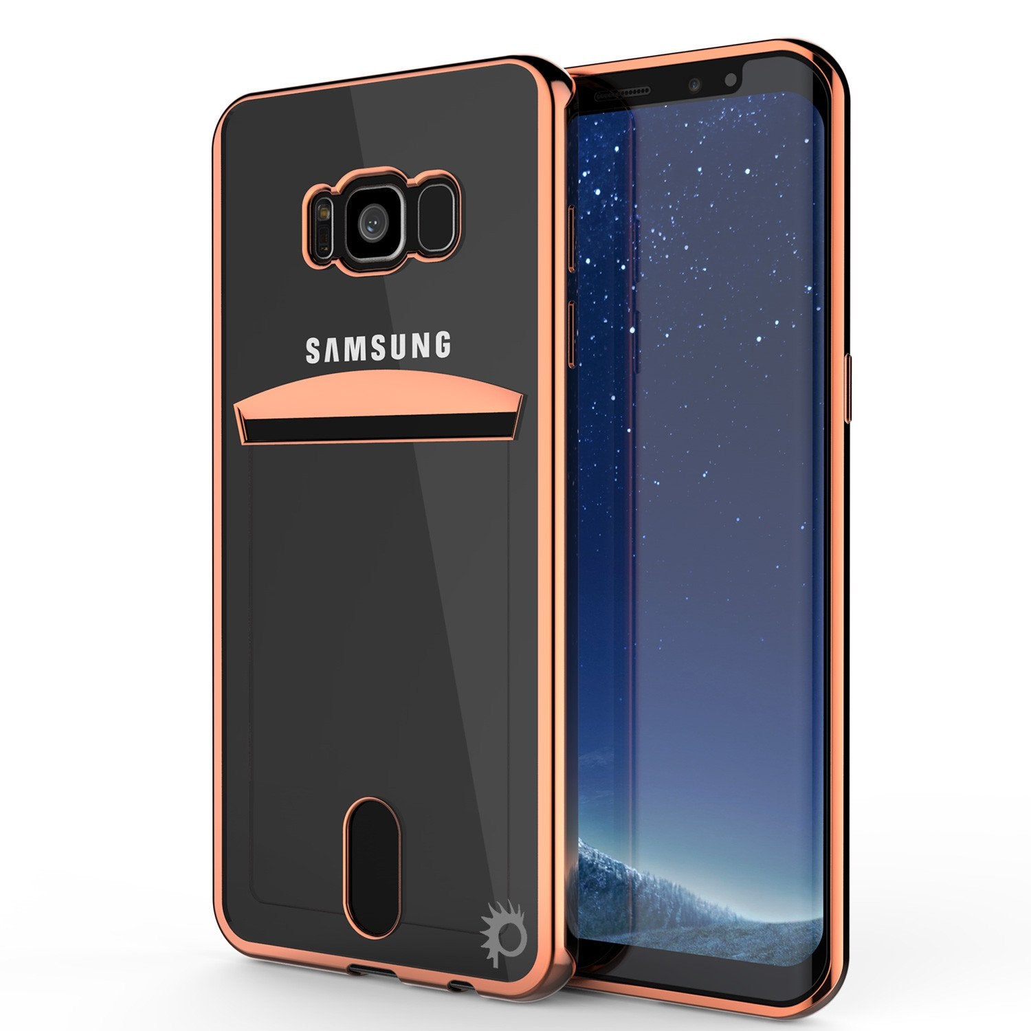 Galaxy S9 Plus Case, PUNKCASE® LUCID Rose Gold Series | Card Slot | SHIELD Screen Protector