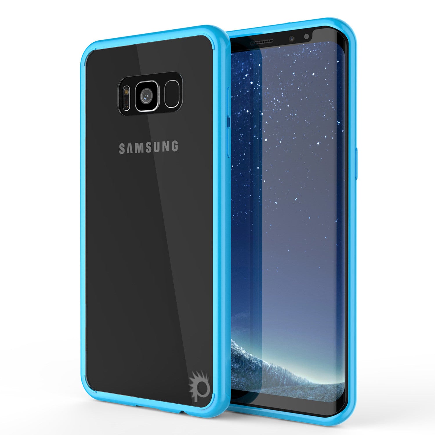 S8 Case Punkcase® LUCID 2.0 Light Blue Series w/ PUNK SHIELD Screen Protector | Ultra Fit