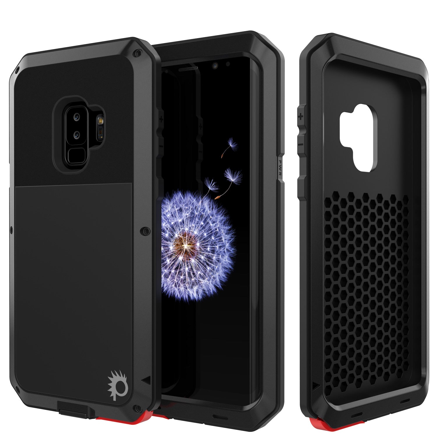 Galaxy S9 Plus Metal Case, Heavy Duty Military Grade Rugged Armor Cover [Black]