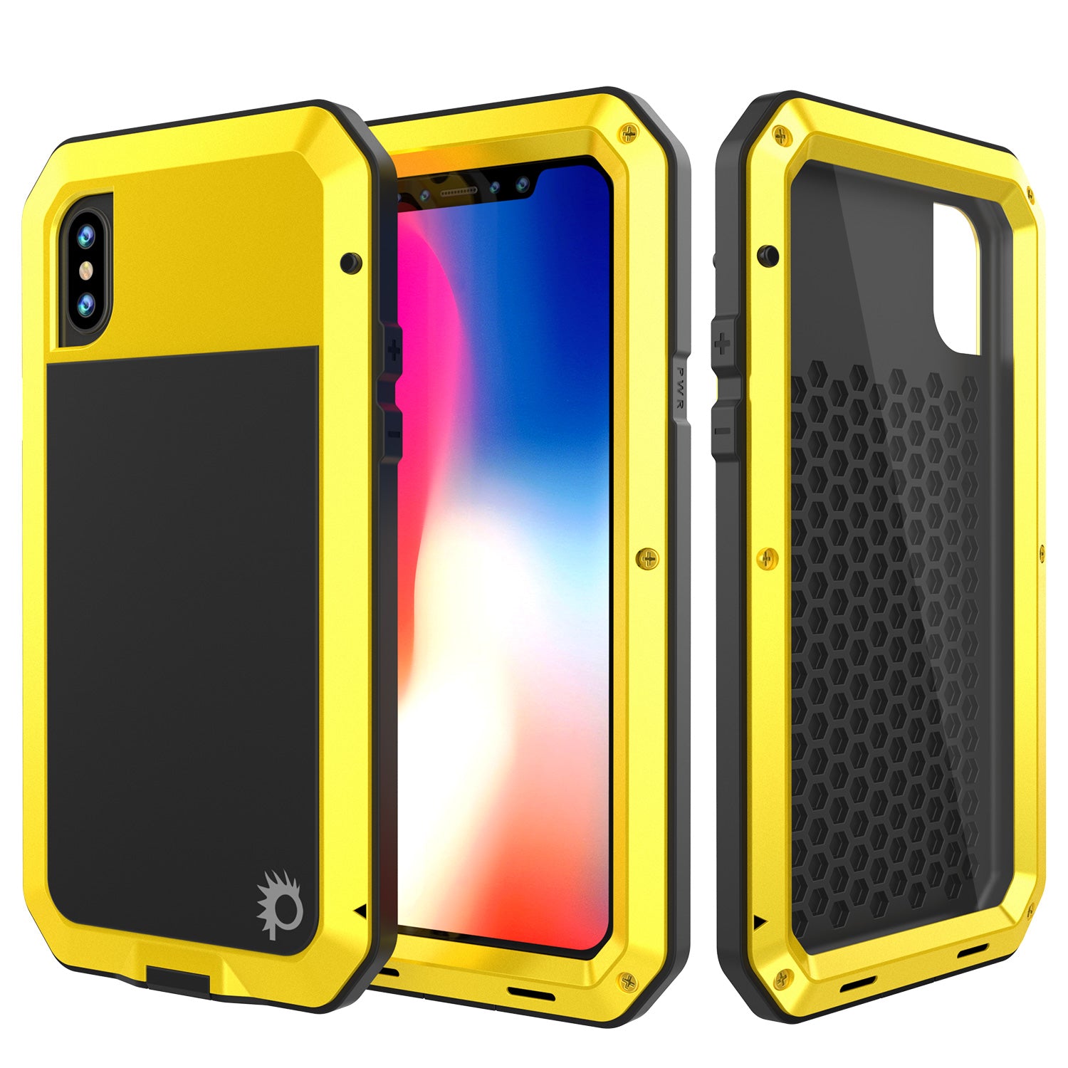iPhone X Metal Case, Heavy Duty Military Grade Rugged Armor Cover