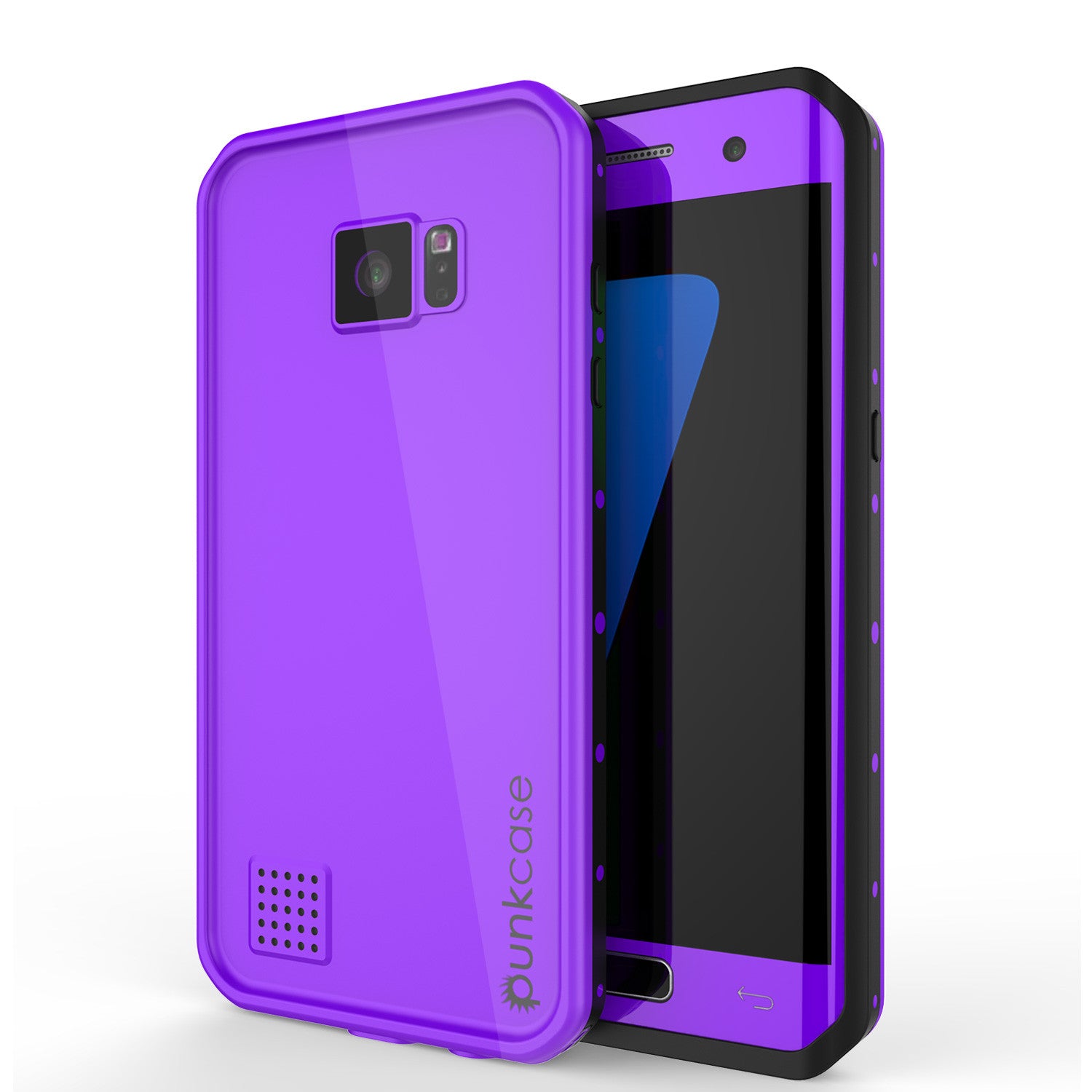 Galaxy S7 EDGE Waterproof Case PunkCase StudStar Purple Thin 6.6ft Underwater IP68 Shock/Snow Proof