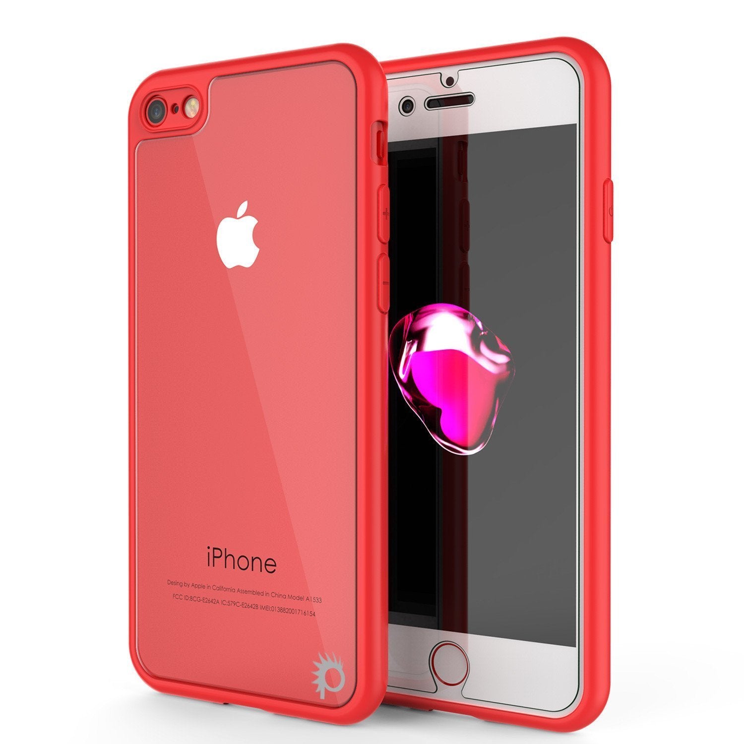 iPhone SE (4.7) Case [MASK Series] [RED] Full Body Hybrid Dual Layer –  punkcase