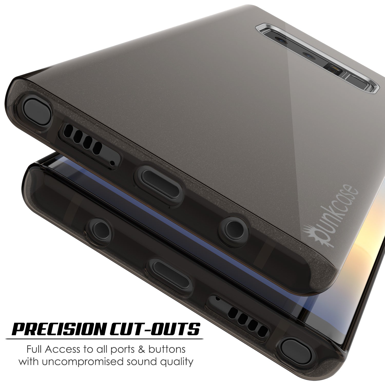 Galaxy Note 8 Punkcase Galactic 2.0 Ultra Slim Case | Black/Grey