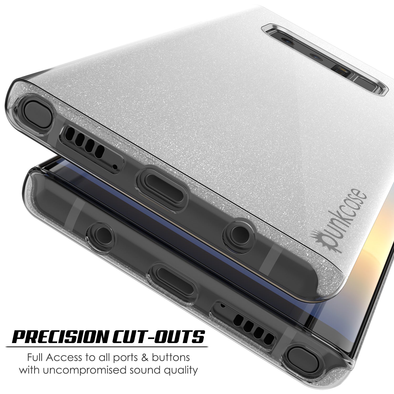 Galaxy Note 8  Punkcase Galactic 2.0 Series Ultra Slim Case [Silver]