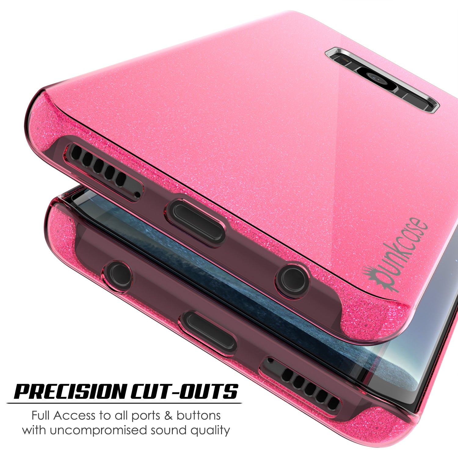 Galaxy S8 Case, Punkcase Galactic 2.0 Series Ultra Slim Protective Armor TPU Cover w/ PunkShield Screen Protector [Pink]