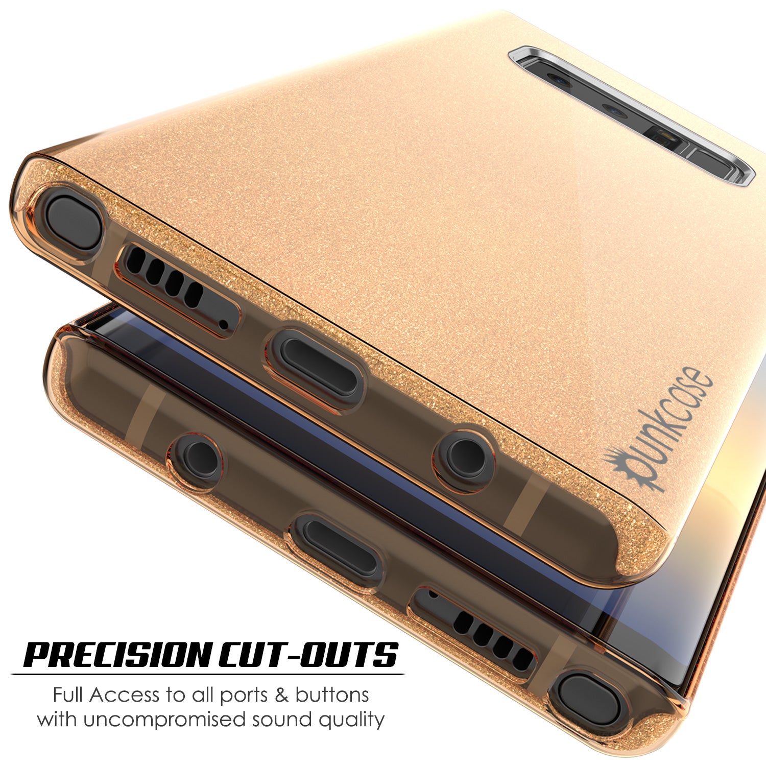 Galaxy Note 8  Punkcase Galactic 2.0 Series Ultra Slim Case [Gold]