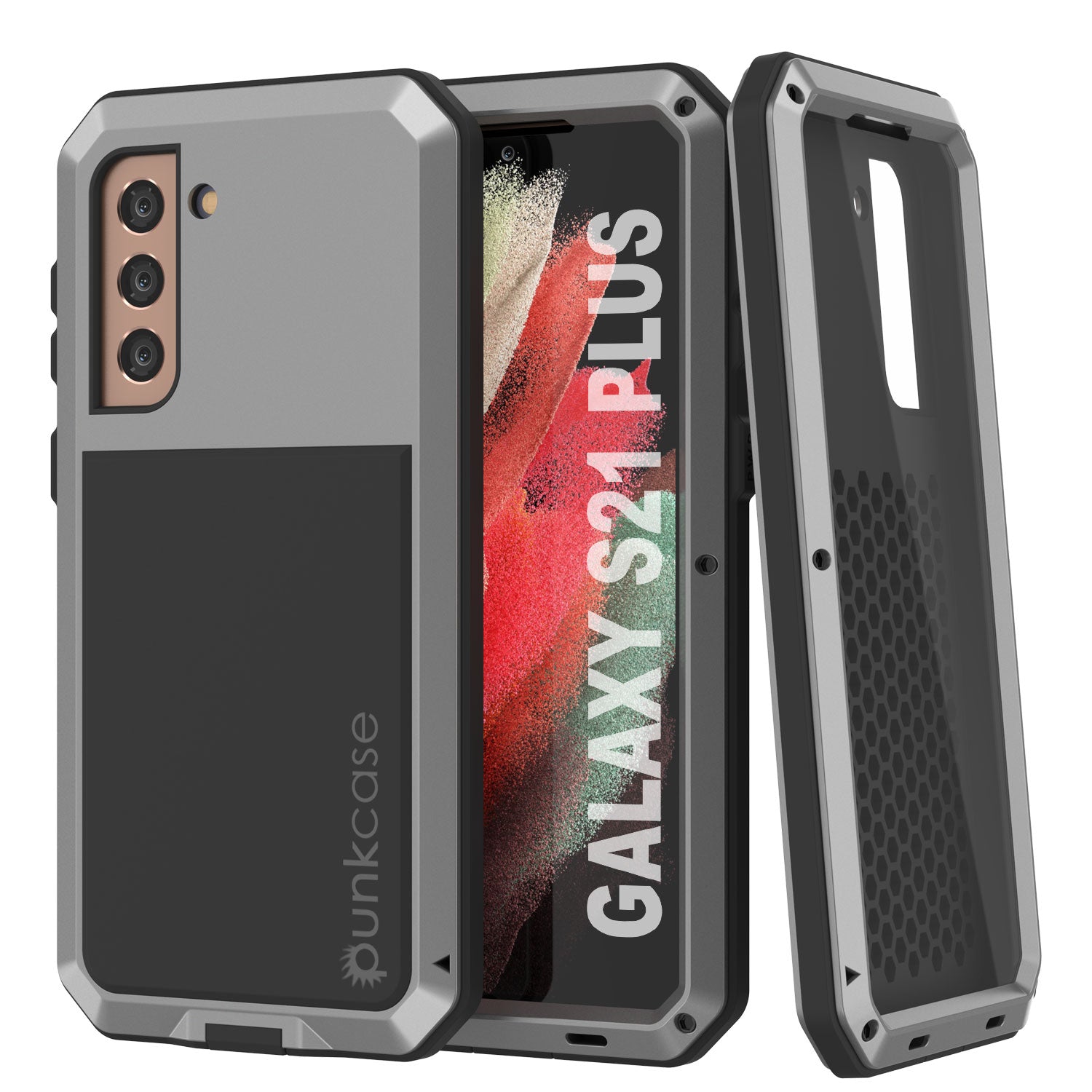 Galaxy S21+ Plus Metal Case, Heavy Duty Military Grade Rugged