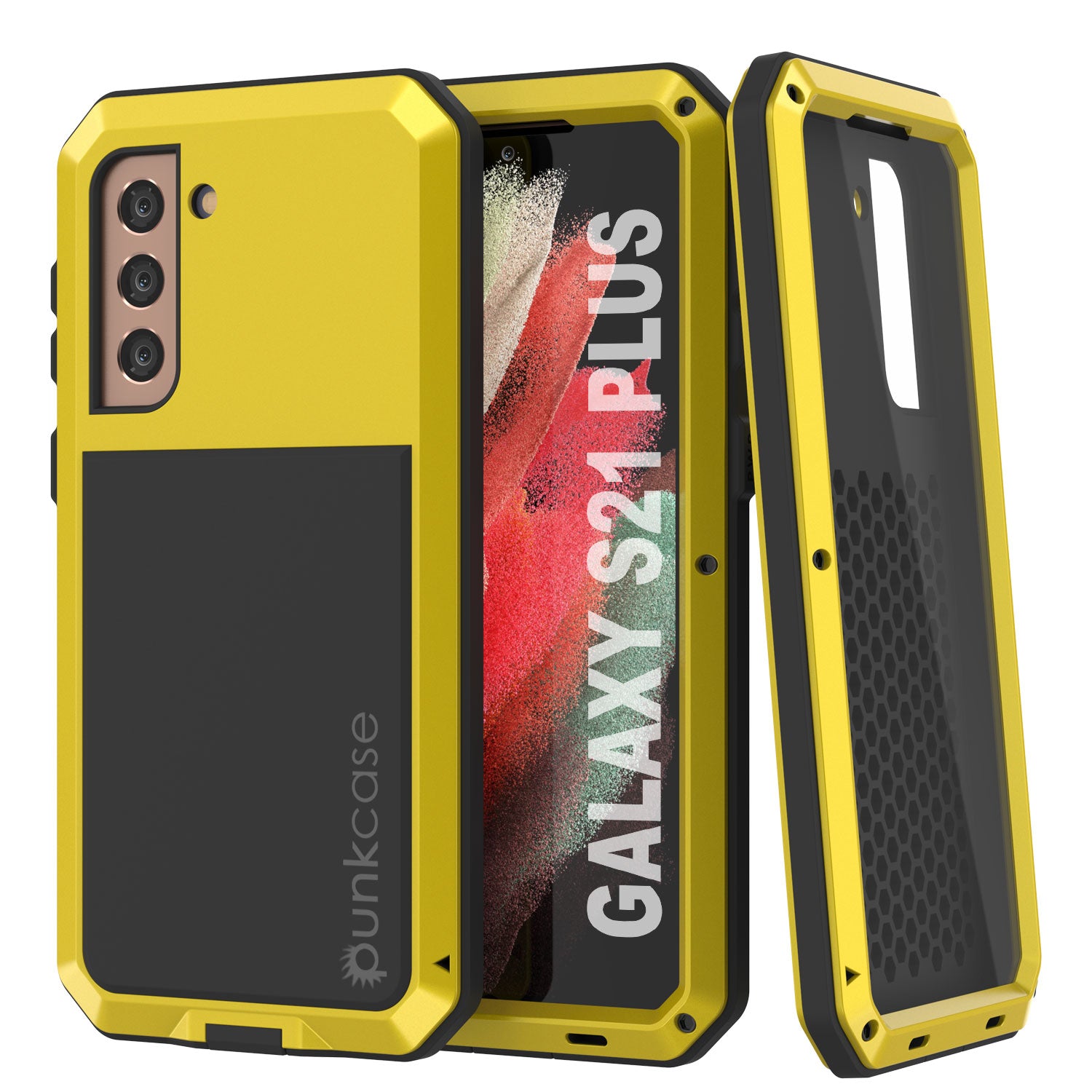 Galaxy S21+ Plus Metal Case, Heavy Duty Military Grade Rugged