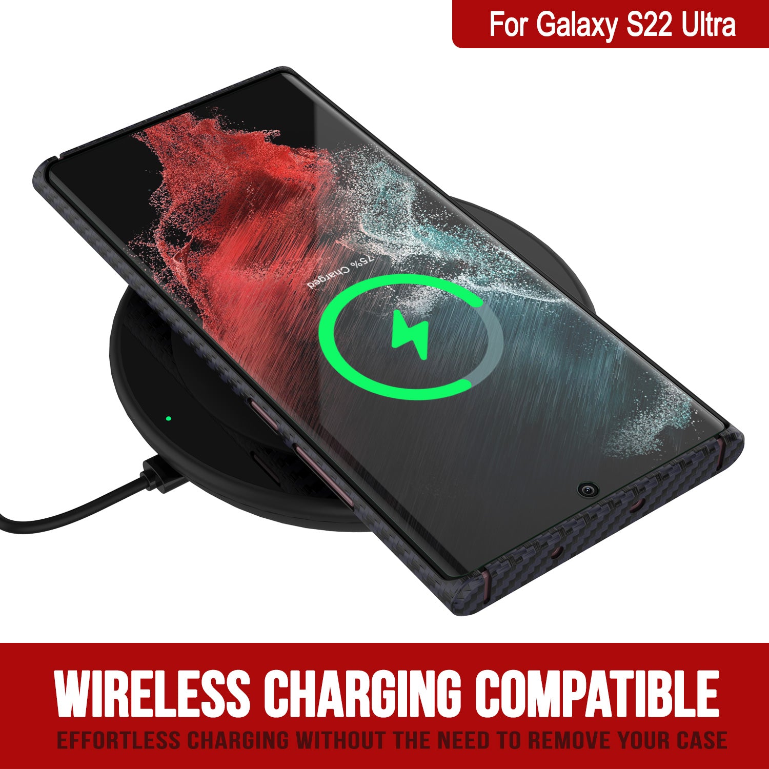 Punkcase S22 Ultra Carbon Fiber Case [AramidShield Series] Ultra Slim & Light Kevlar