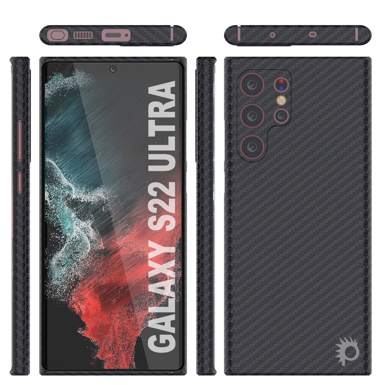 Punkcase S22 Ultra Carbon Fiber Case [AramidShield Series] Ultra Slim & Light Kevlar