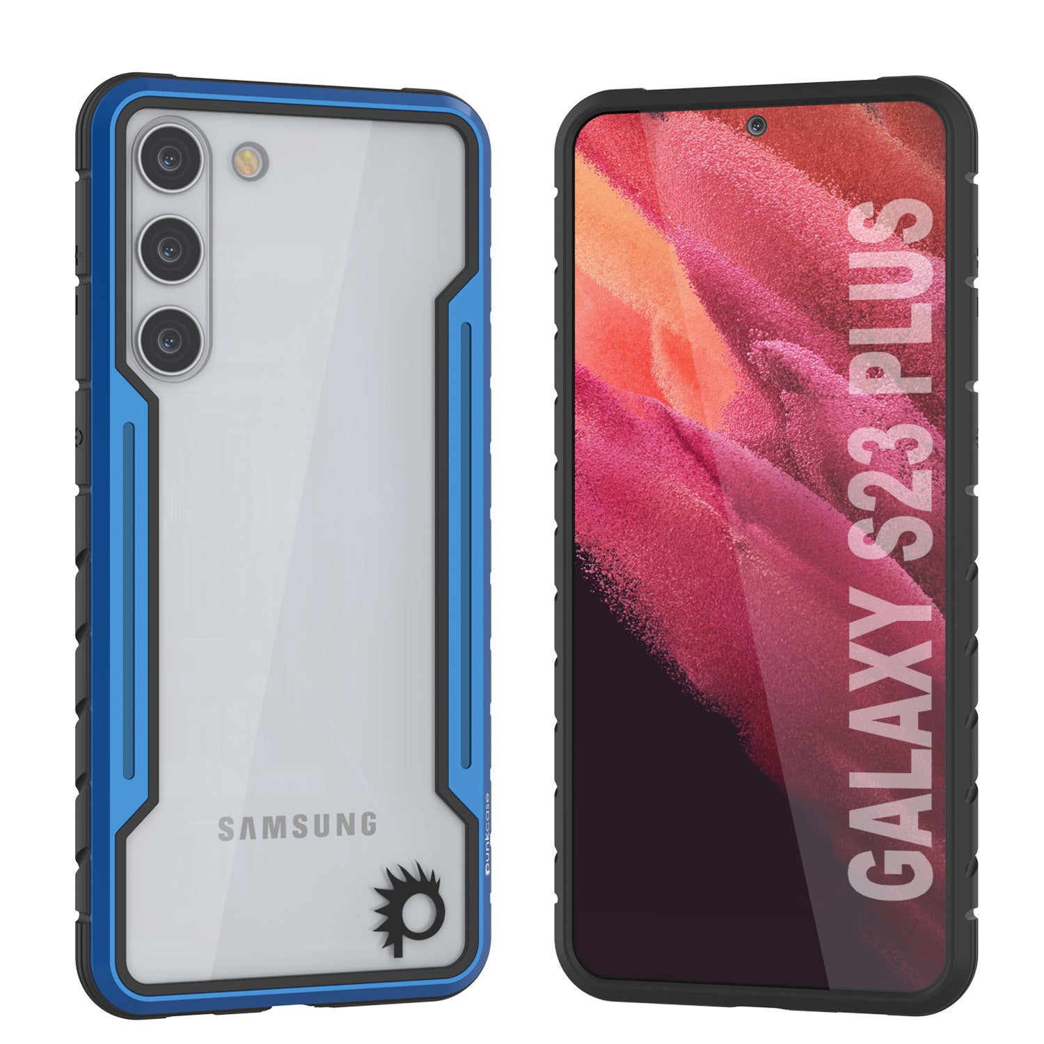 Punkcase S23+ Plus Armor Stealth Case Protective Military Grade Multilayer Cover [Navy Blue]