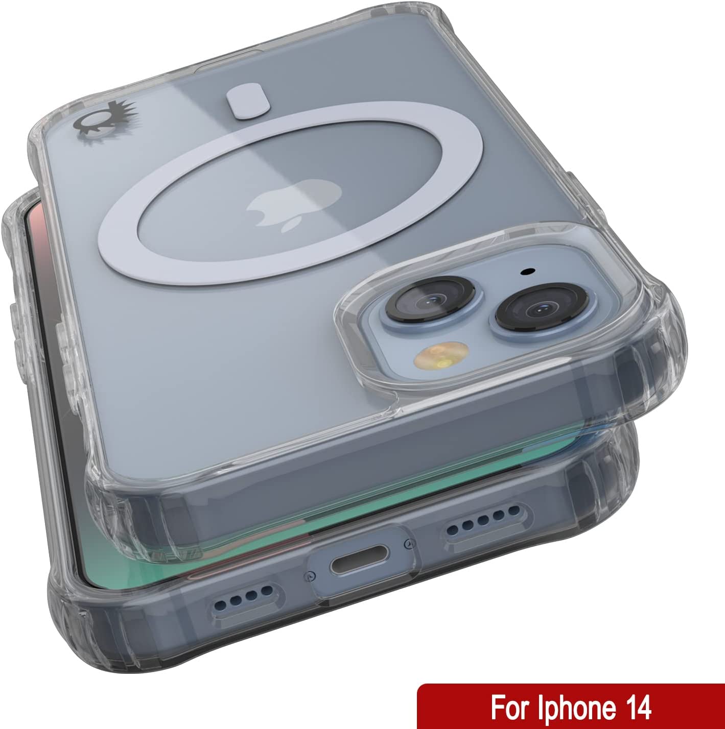 Punkcase iPhone 15 Magnetic Wireless Charging Case [ClearMag Series]