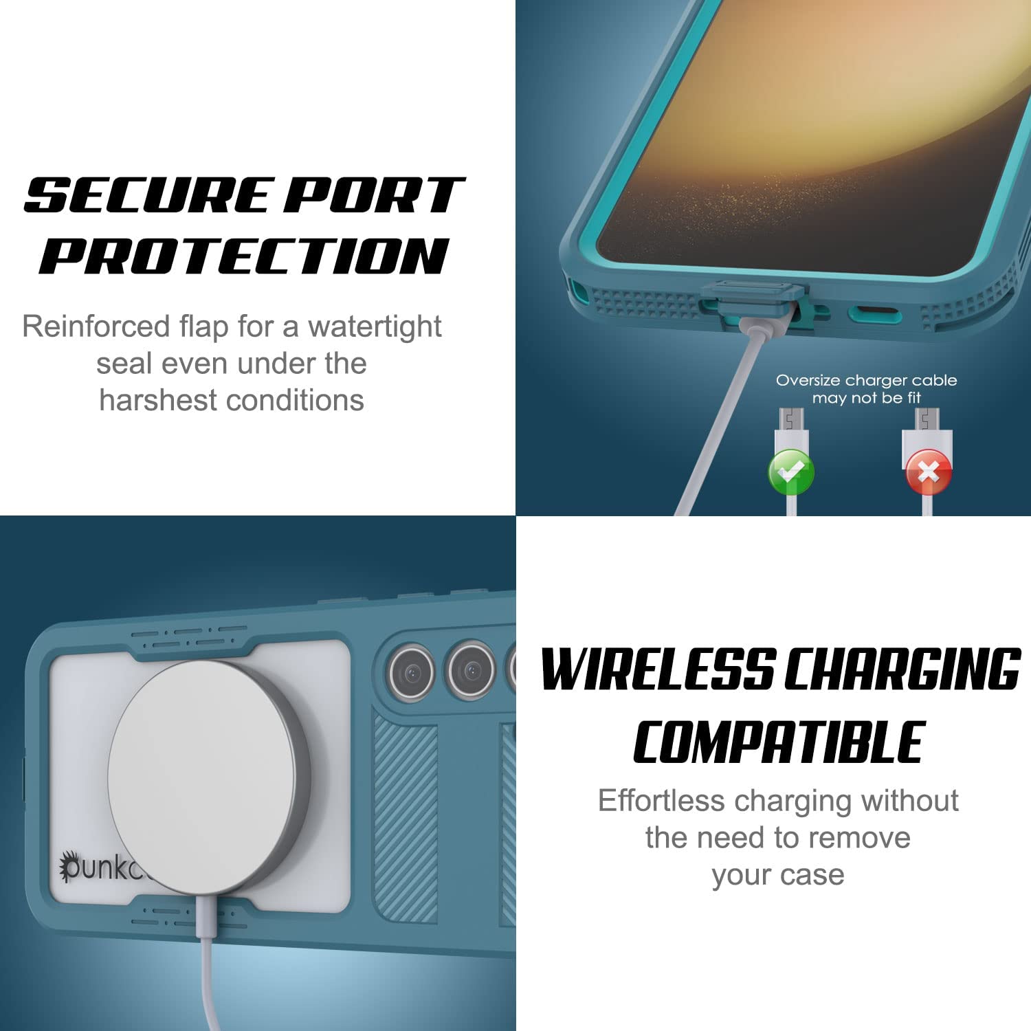 Galaxy S23 Waterproof Case [Alpine 2.0 Series] [Slim Fit] [IP68 Certified] [Shockproof] [Blue]