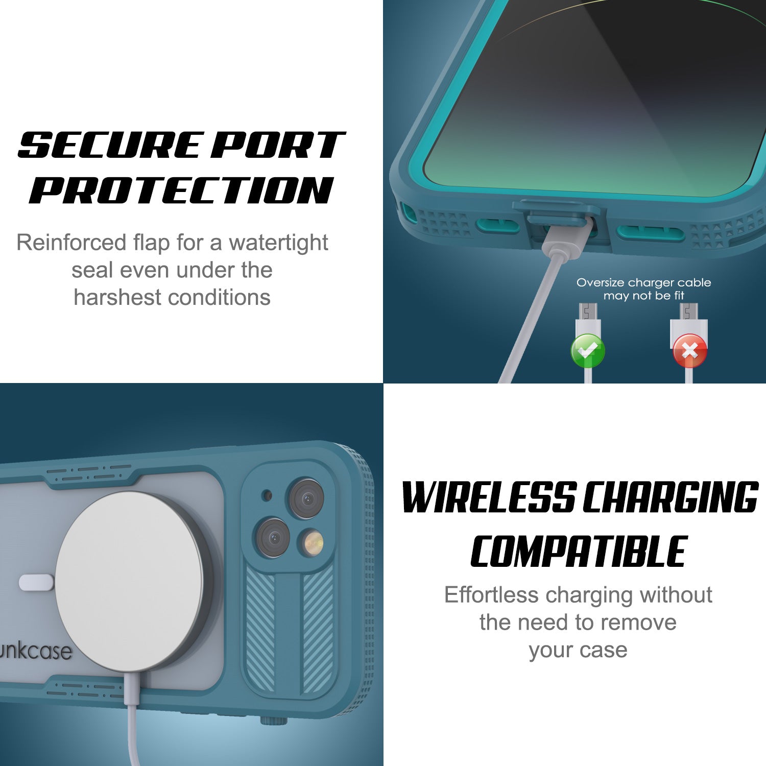 iPhone 14 Plus Waterproof Case [Alpine 2.0 Series] [Slim Fit] [IP68 Certified] [Shockproof] [Blue]