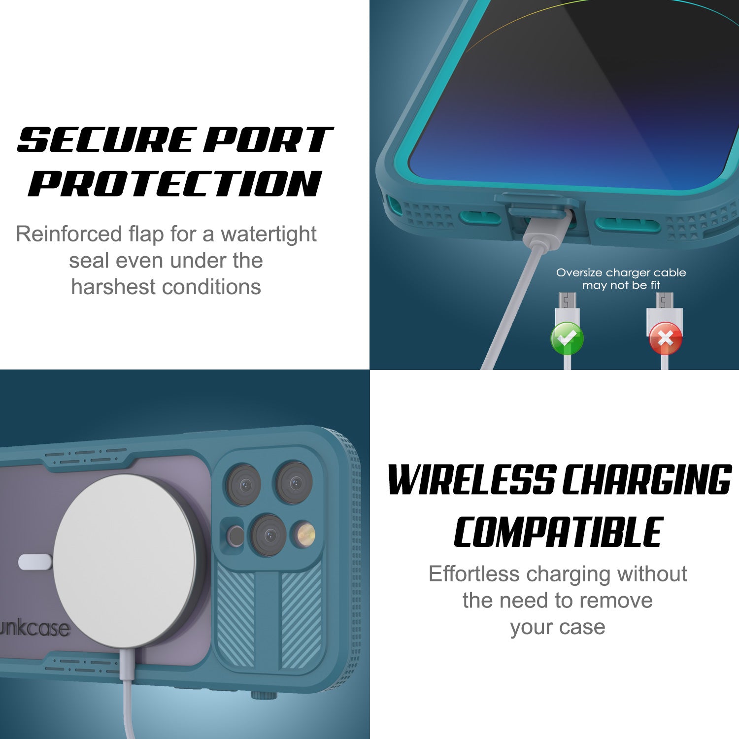 iPhone 14 Pro Waterproof Case [Alpine 2.0 Series] [Slim Fit] [IP68 Certified] [Shockproof] [Blue]