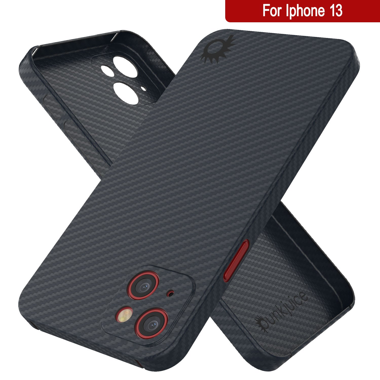 Punkcase iPhone 13 Carbon Fiber Case [AramidShield Series] Ultra Slim & Light Kevlar