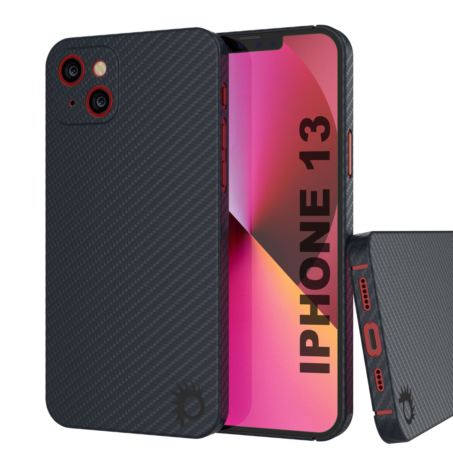 Punkcase iPhone 13 Carbon Fiber Case [AramidShield Series] Ultra Slim & Light Kevlar