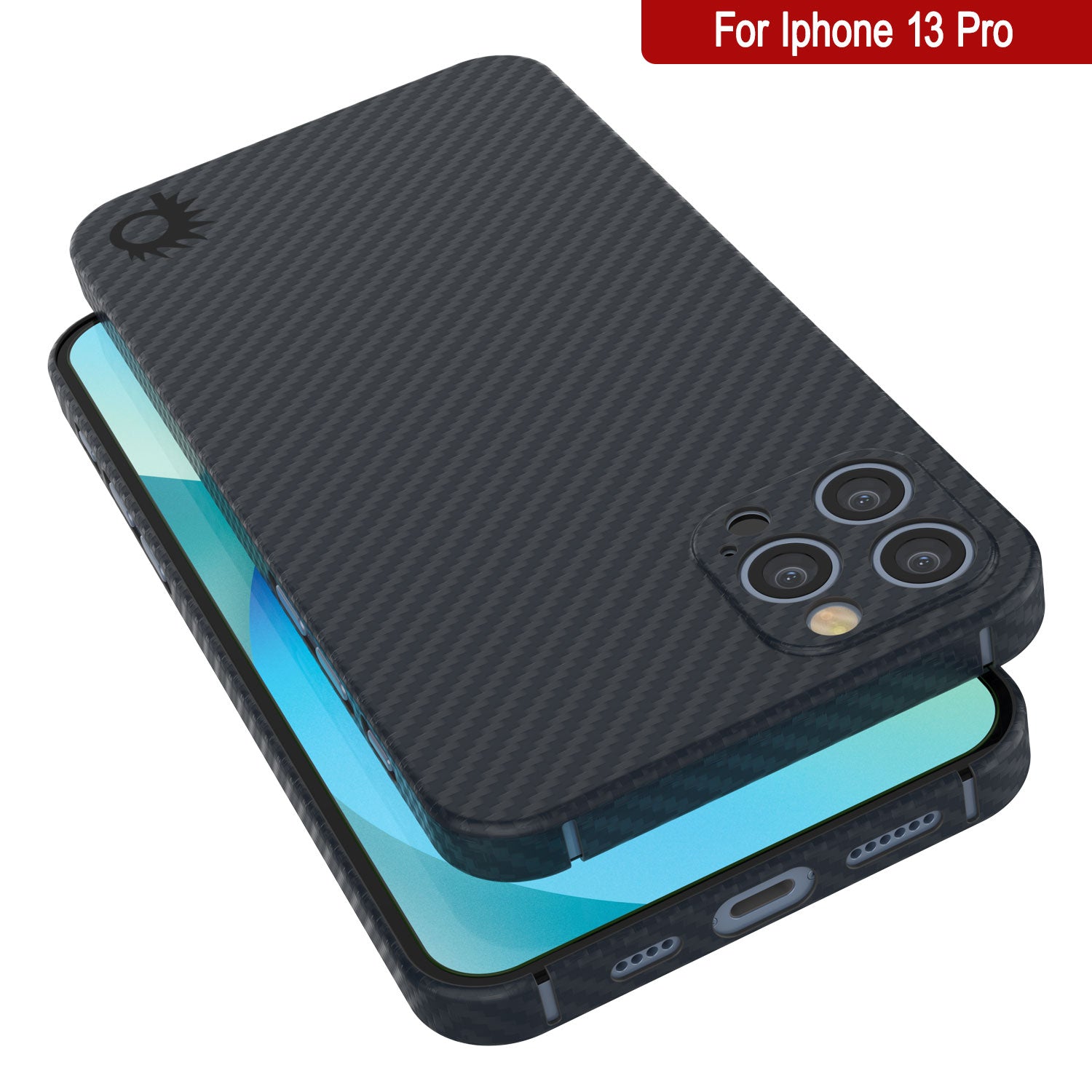 Punkcase iPhone 13 Pro Carbon Fiber Case [AramidShield Series] Ultra Slim & Light Kevlar