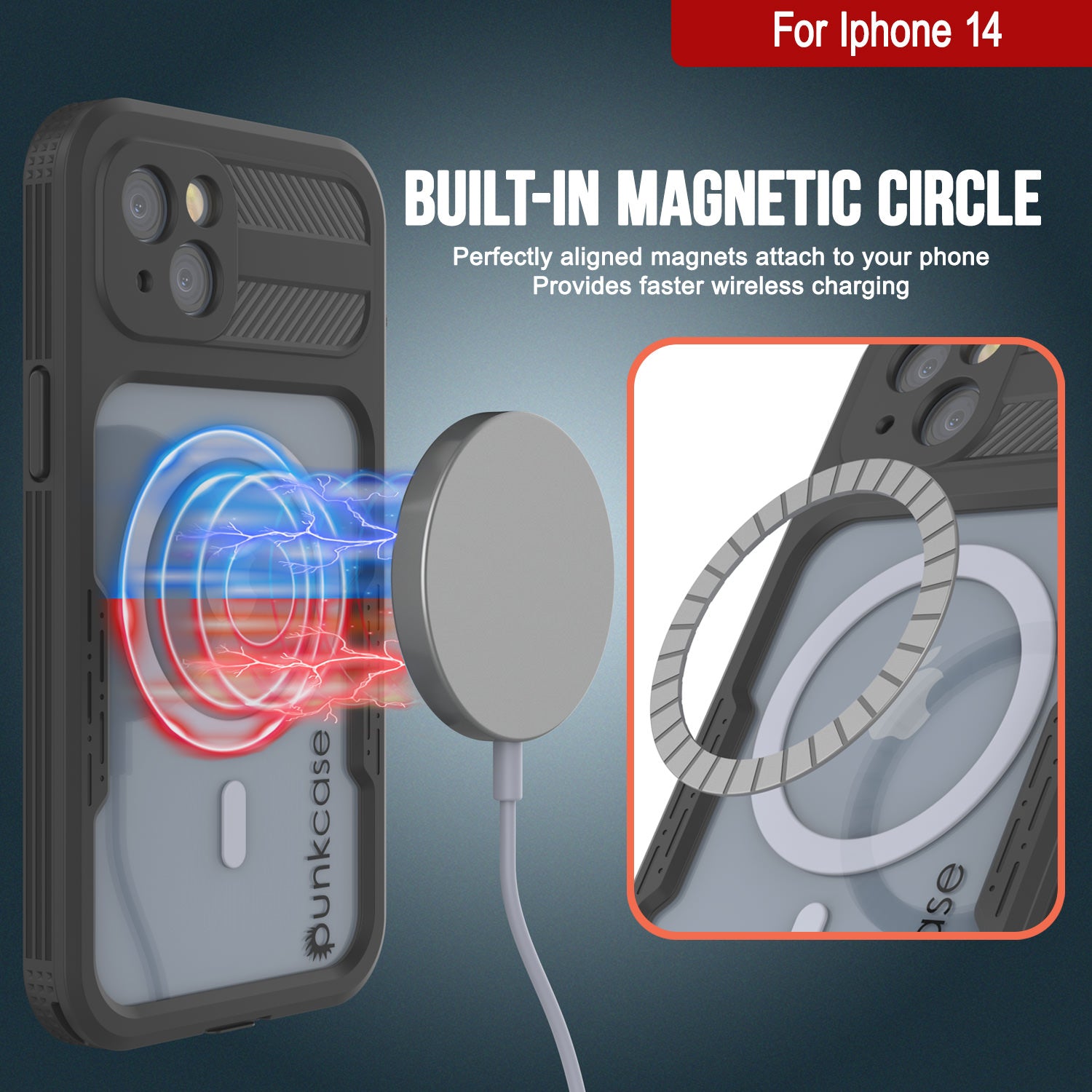 iPhone 14 Waterproof Case [Alpine 2.0 Series] [Slim Fit] [IP68 Certified] [Shockproof] [Black]