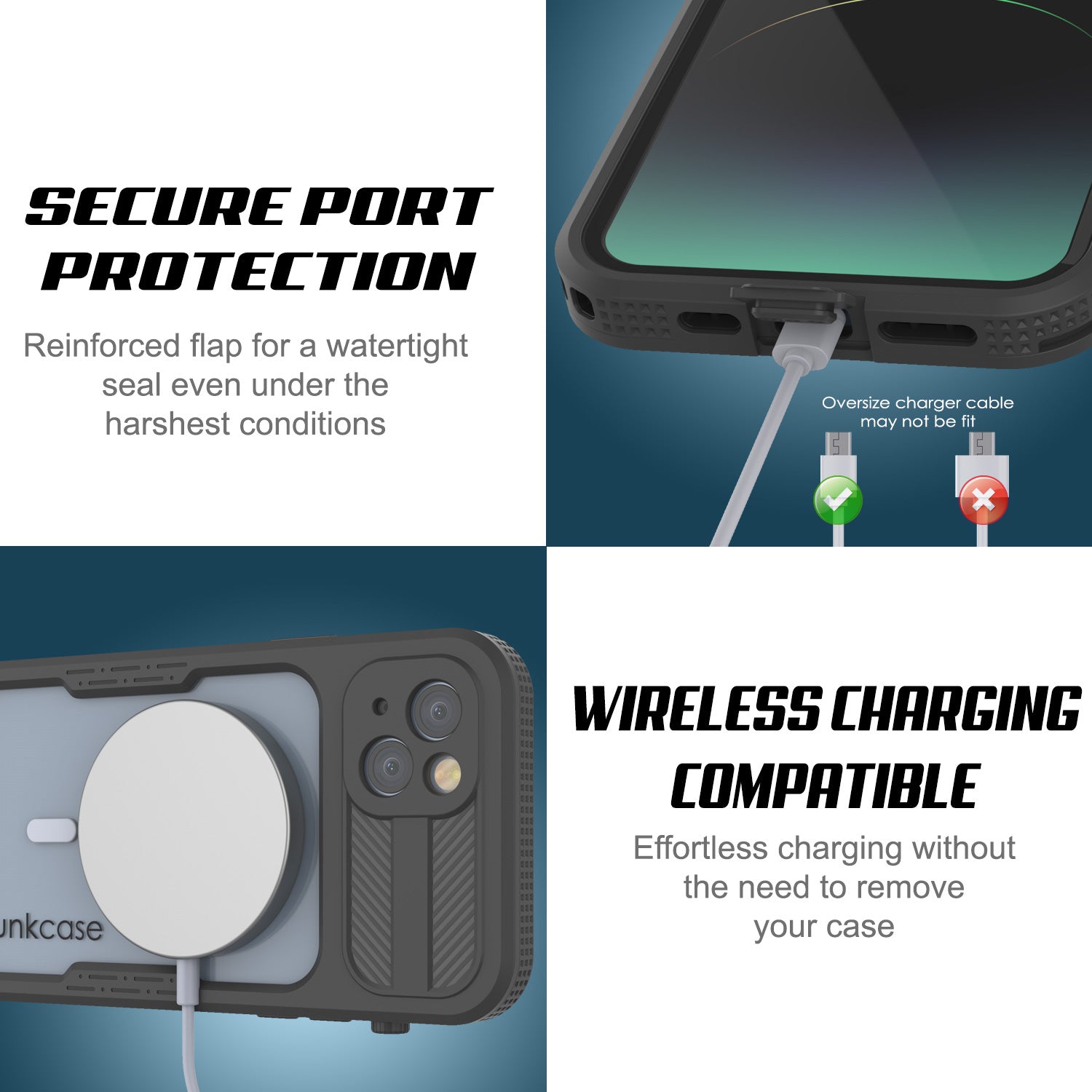 iPhone 14 Waterproof Case [Alpine 2.0 Series] [Slim Fit] [IP68 Certified] [Shockproof] [Black]