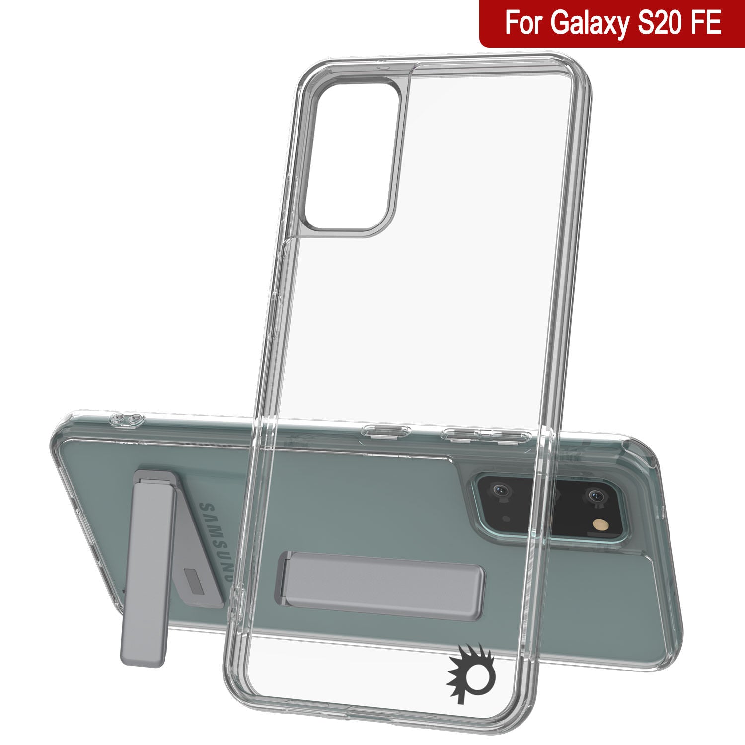 Punkcase Galaxy S20 FE Case with Kickstand [Crystal Kickstand