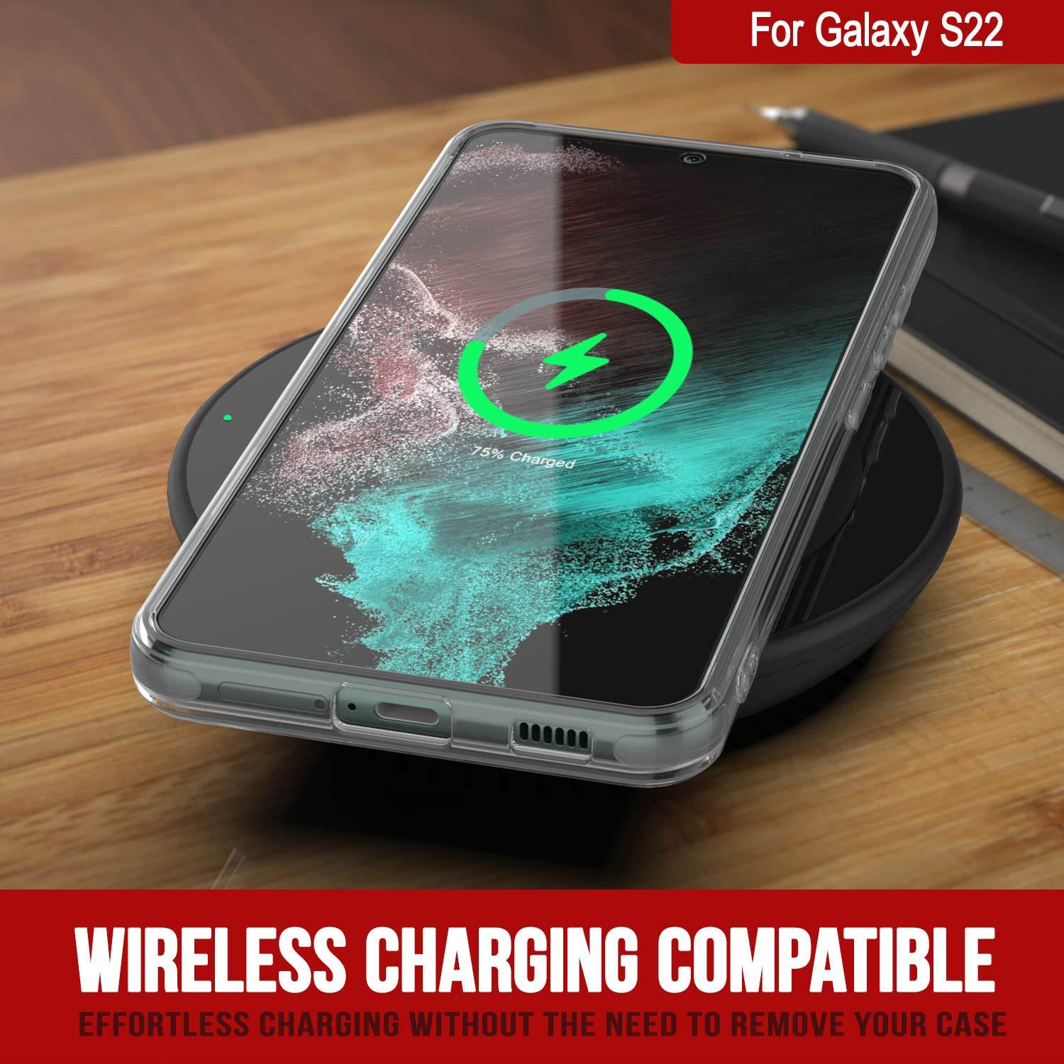 PunkCase Galaxy S22 Case [Clear Acrylic Series] for Galaxy S22 5G (6.1") (2022) [Clear]