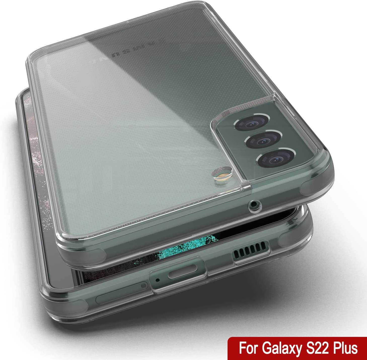 PunkCase Galaxy S22+ Plus Case [Clear Acrylic Series] for Galaxy S22+ Plus 5G (6.6") (2022) [Clear]