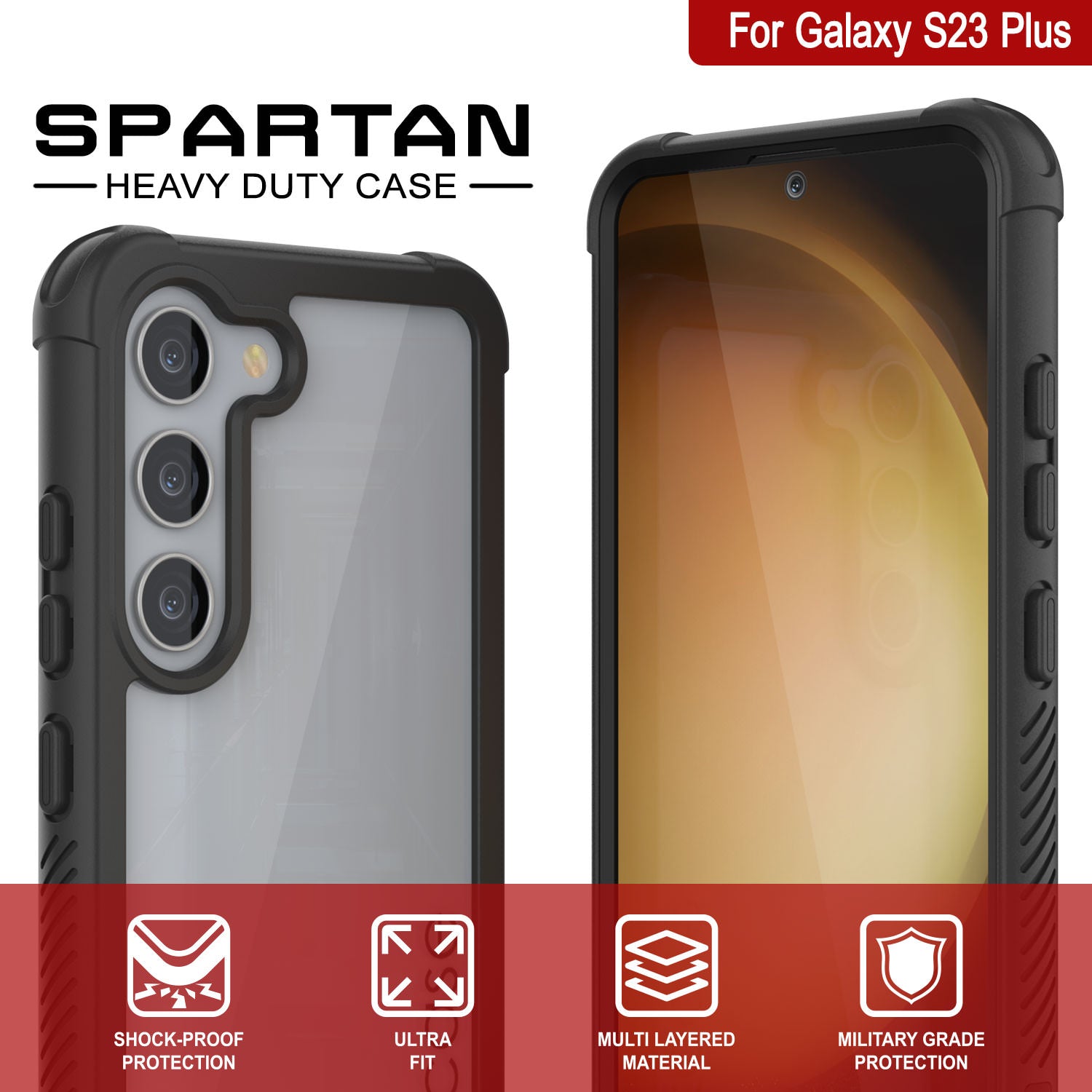 Samsung Galaxy S23 Plus Case,S23 Plus Case[with 360