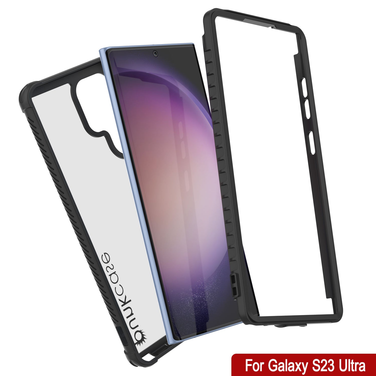 PunkCase Galaxy S24 Ultra Case, [Spartan 2.0 Series] Clear Rugged