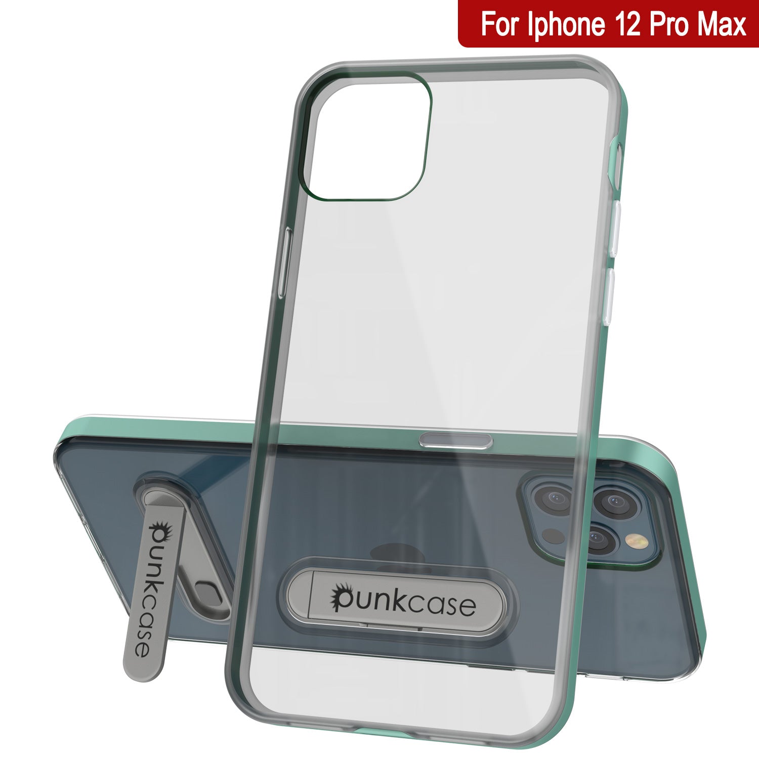 iPhone 12 Pro Max Case, PUNKcase [LUCID 3.0 Series] [Slim Fit] Protective Cover w/ Integrated Screen Protector [Teal]