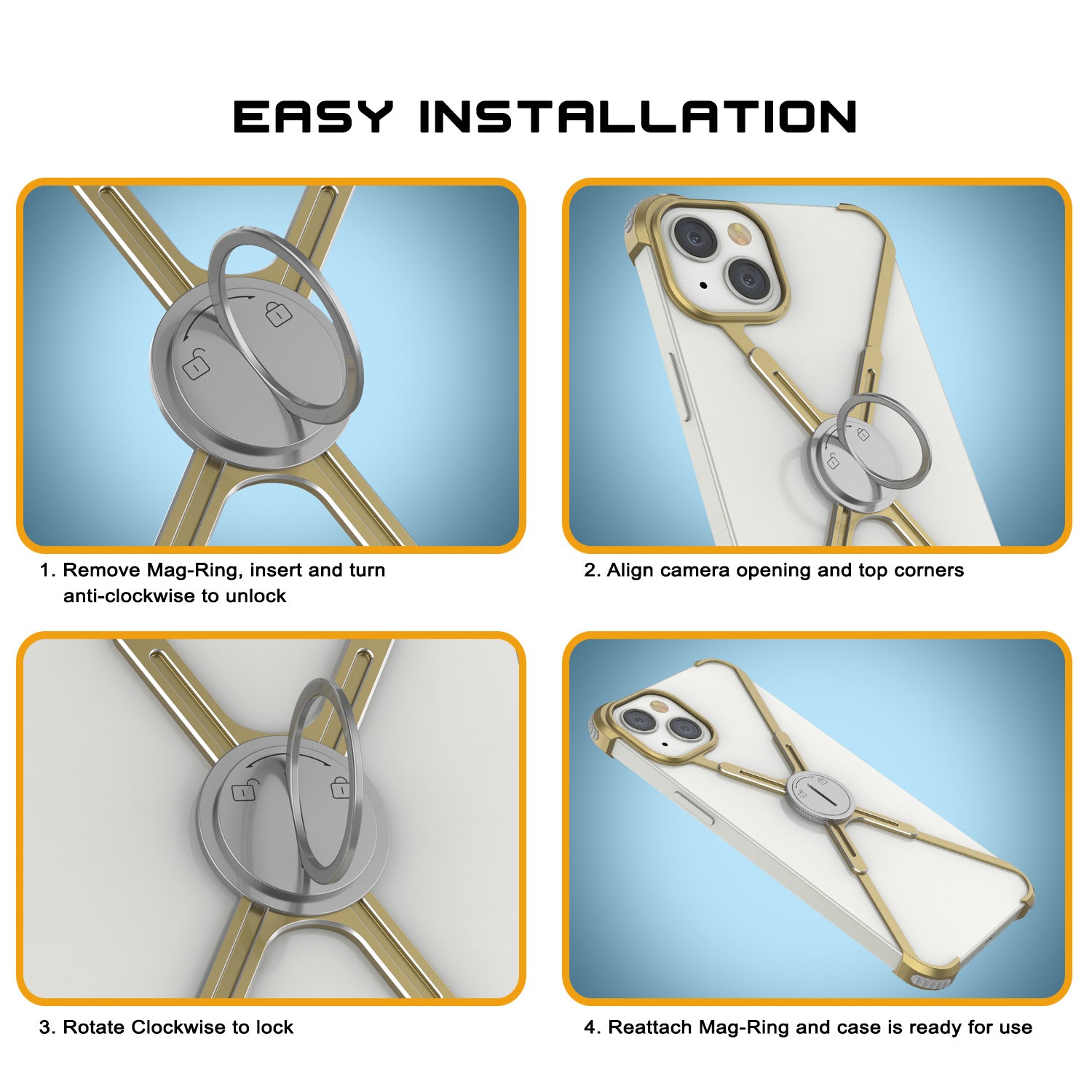 Punkcase iPhone 14 Plus Bumper Case [Backbone Series] Ultra Slim Minimalist Aluminum Metal X-Frame Cover for iPhone 14 Plus (2022) (6.7") [Purple]