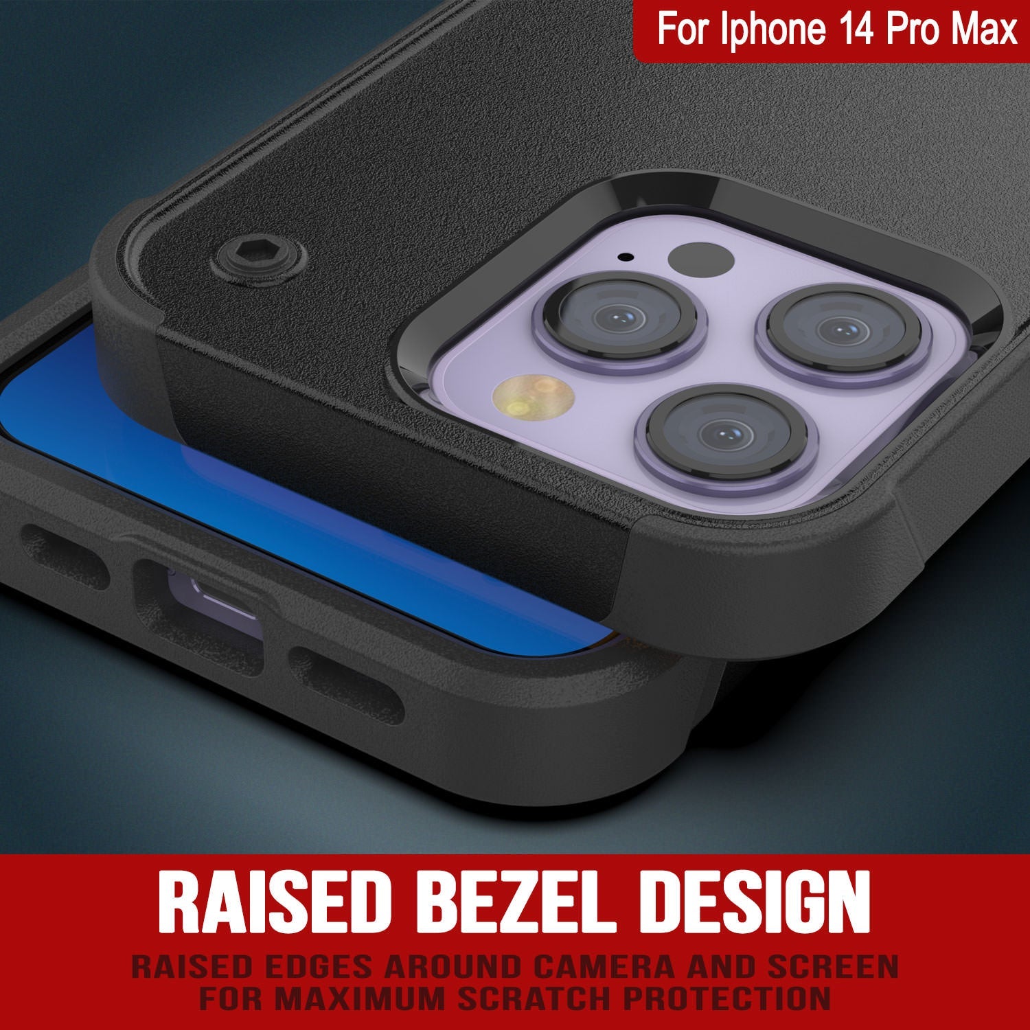 Punkcase iPhone 15 Pro Max Case [Reliance Series] Protective Hybrid Military Grade Cover W/Built-in Kickstand [Pink]