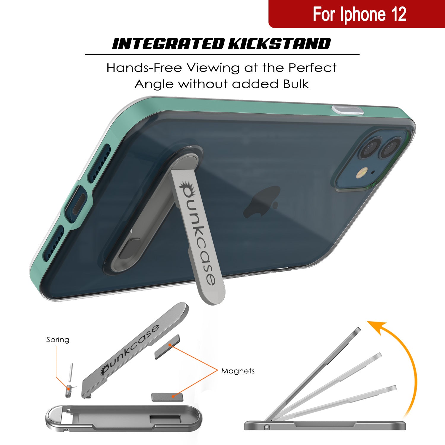 iPhone 12 Case, PUNKcase [LUCID 3.0 Series] [Slim Fit] Protective Cover w/ Integrated Screen Protector [Teal]
