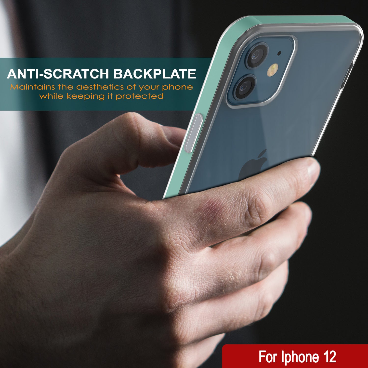 iPhone 12 Case, PUNKcase [LUCID 3.0 Series] [Slim Fit] Protective Cover w/ Integrated Screen Protector [Teal]